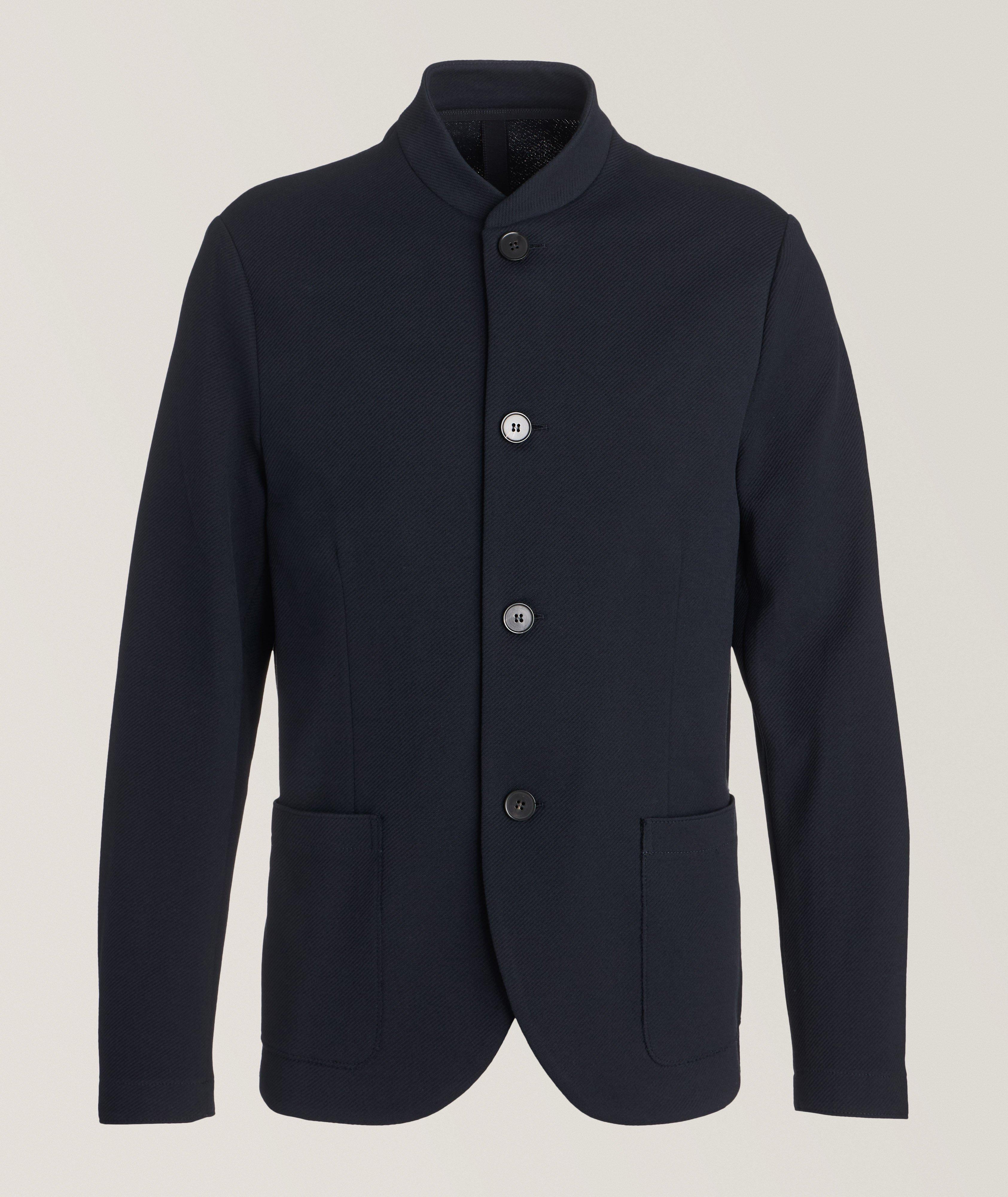 Nehru Band Collar Textured Sport Jacket image 0