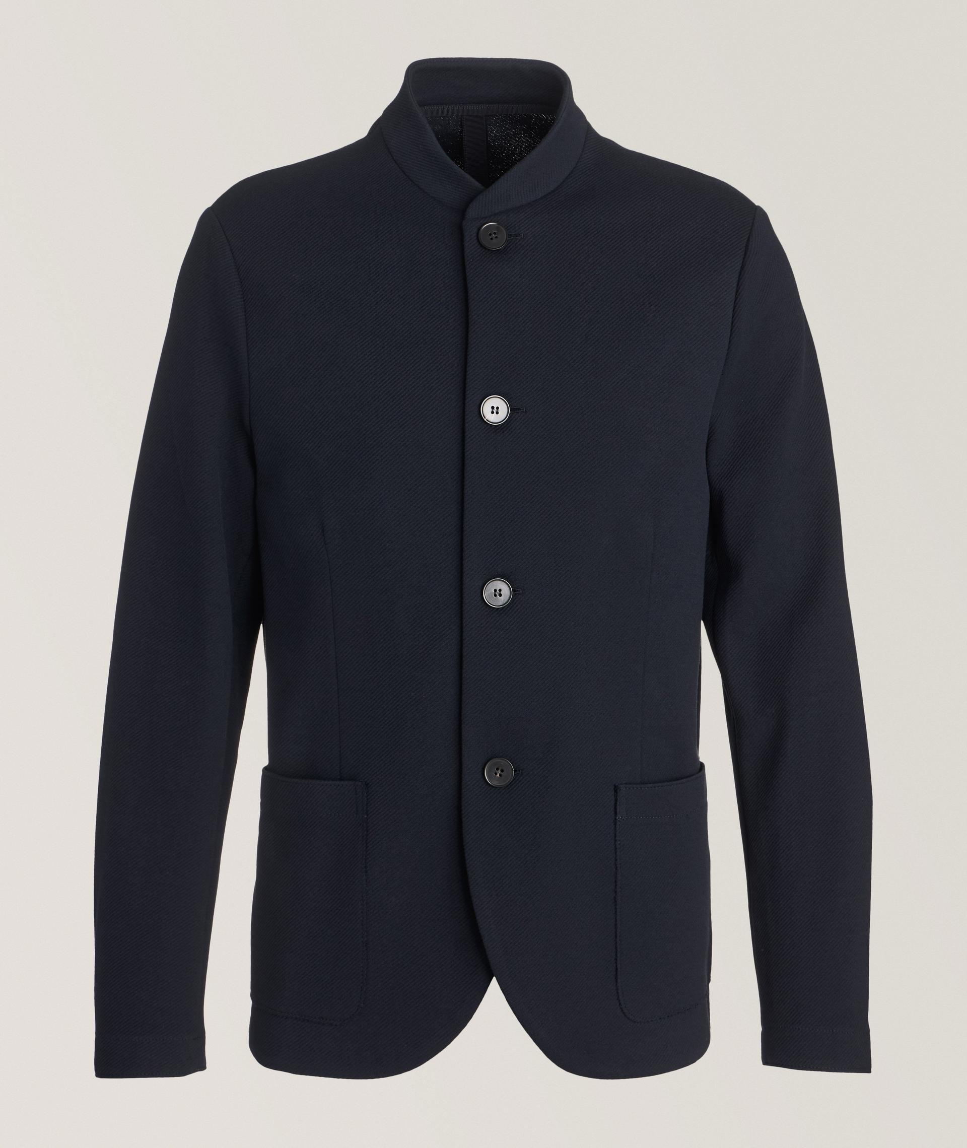 Nehru Band Collar Textured Sport Jacket image 0
