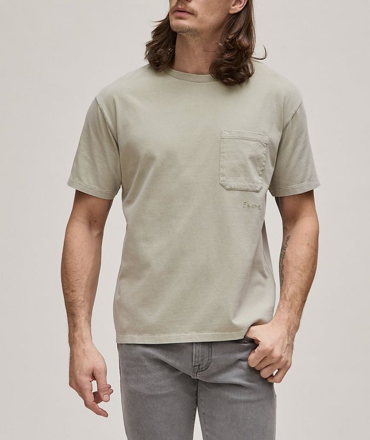 T-shirt délavé en coton image 1