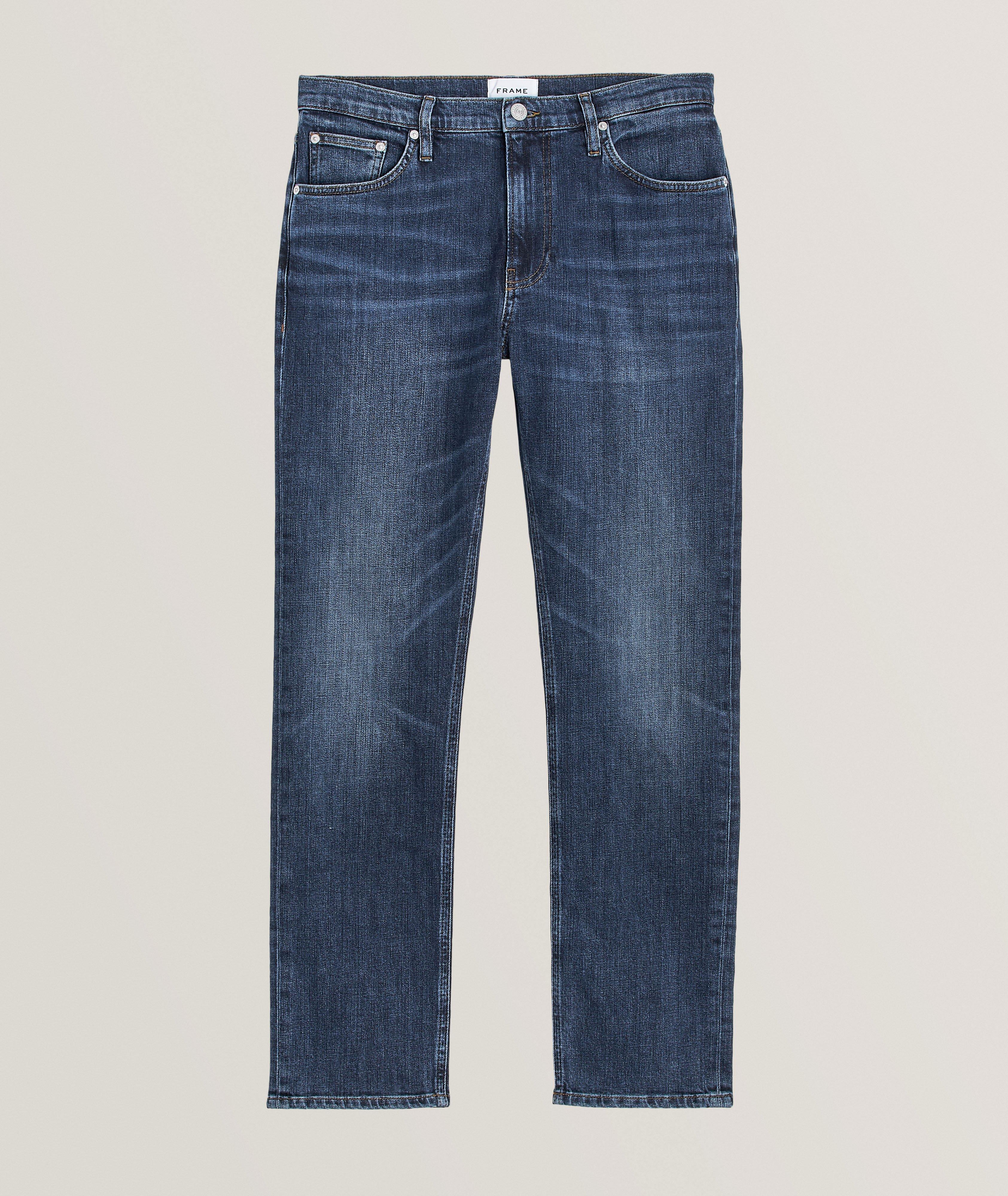 North Island Modern-Straight Cut Cotton-Blend Jeans