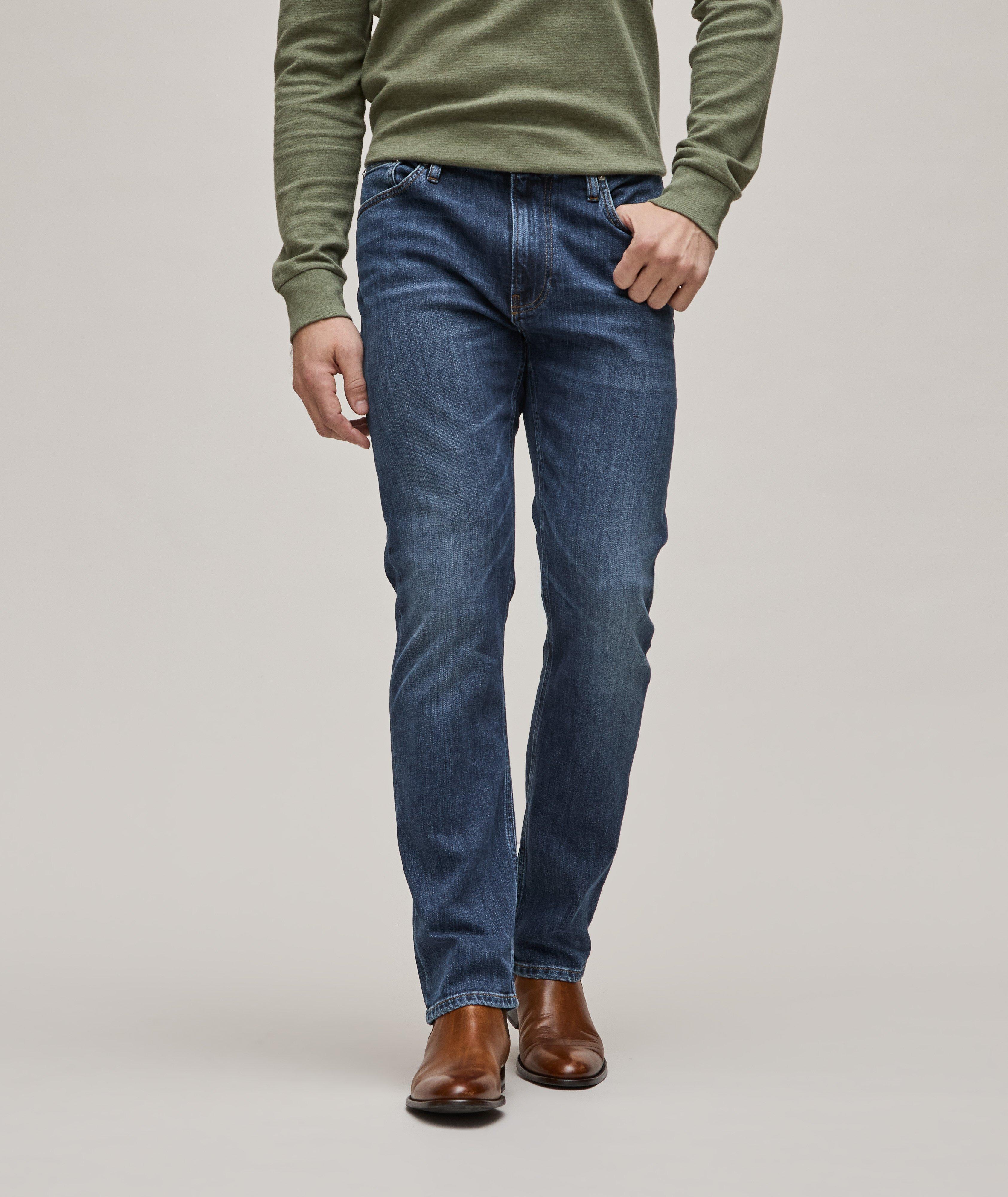 North Island Modern-Straight Cut Cotton-Blend Jeans
