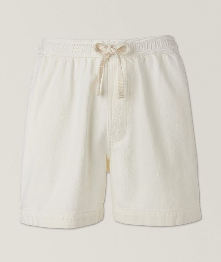 Textured Terry Cotton Shorts image 0