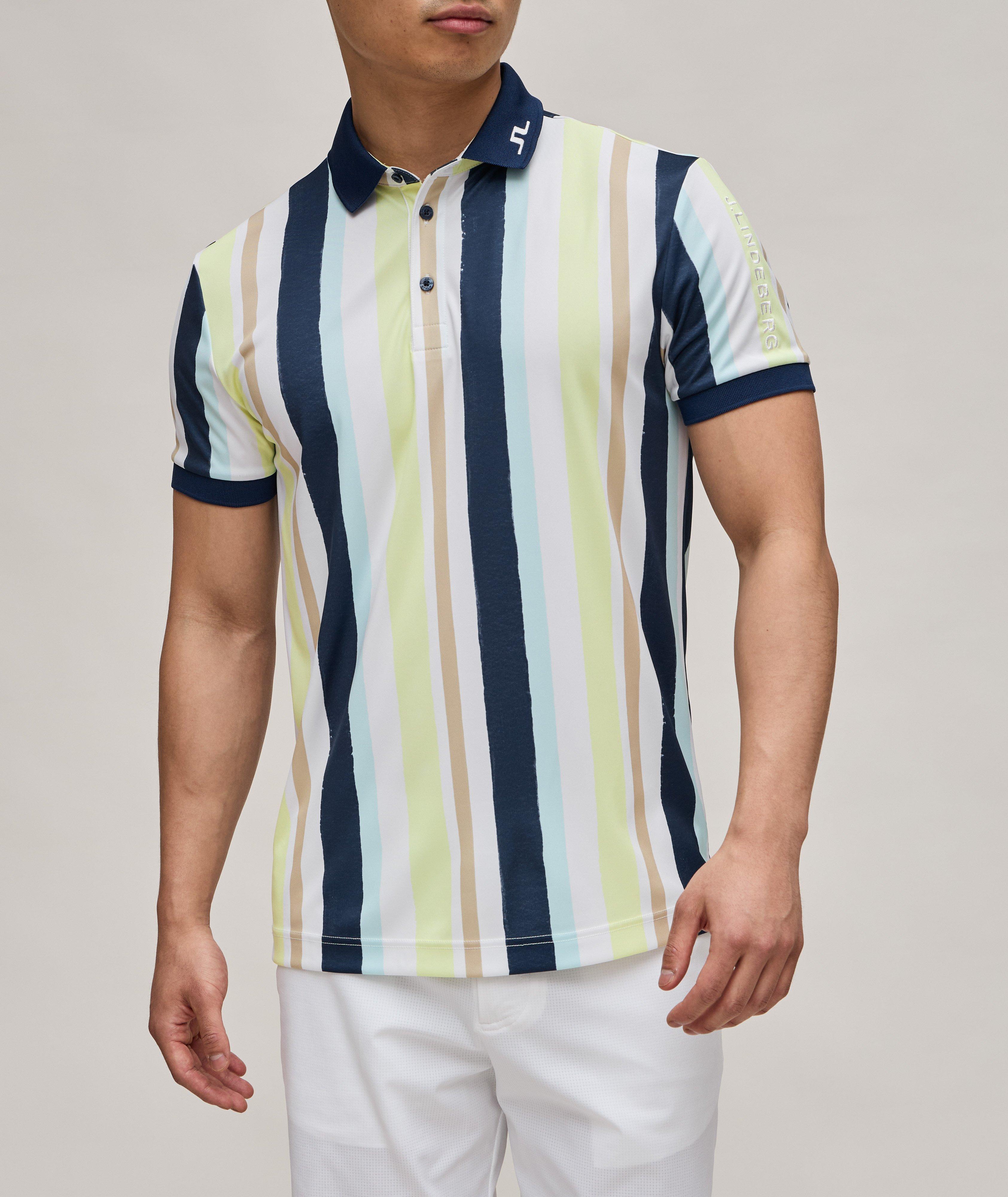 Striped Tour Tech Golf Polo image 1