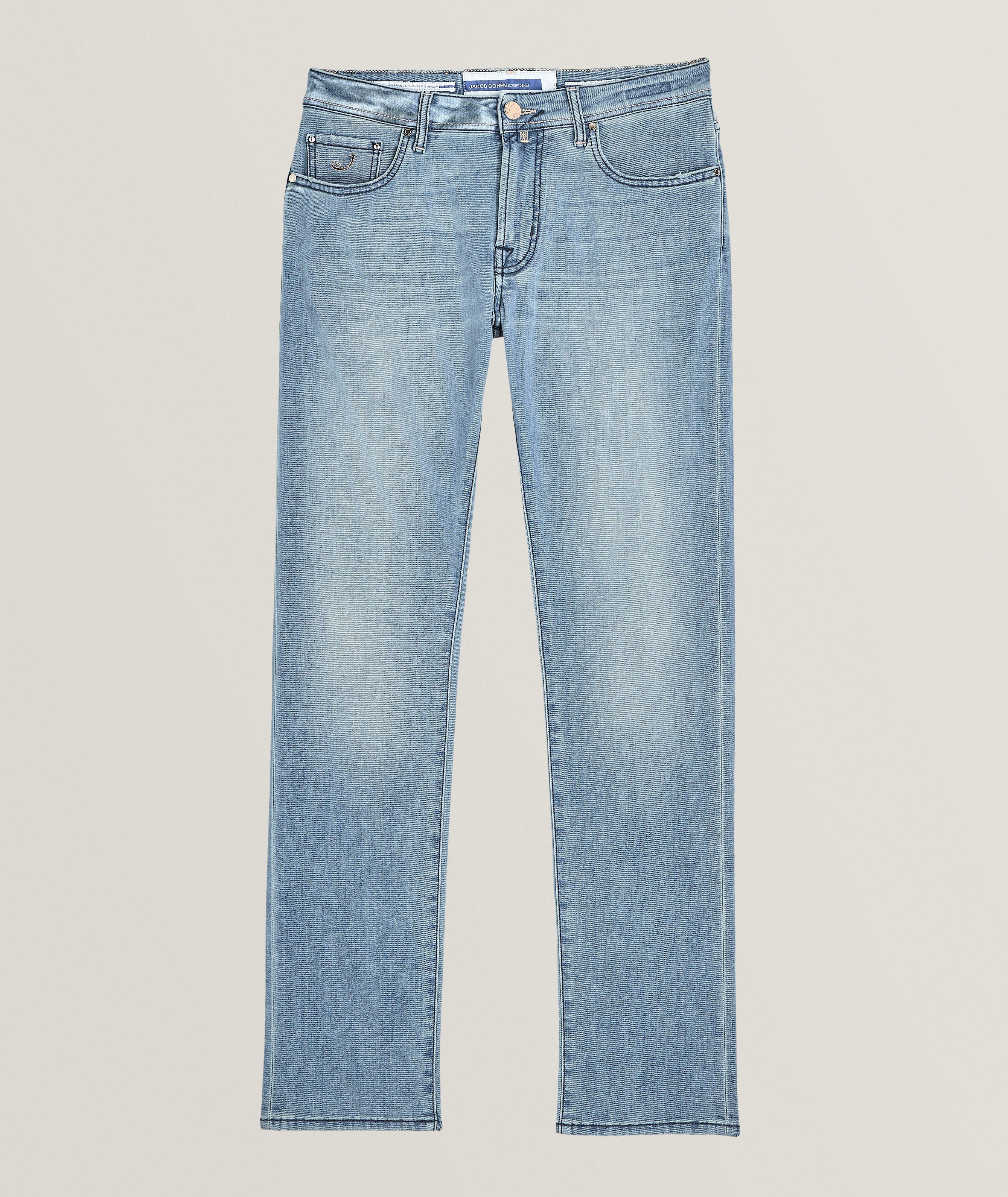 Bard Slim Fit Stretch Cotton-Silk Jeans image 0
