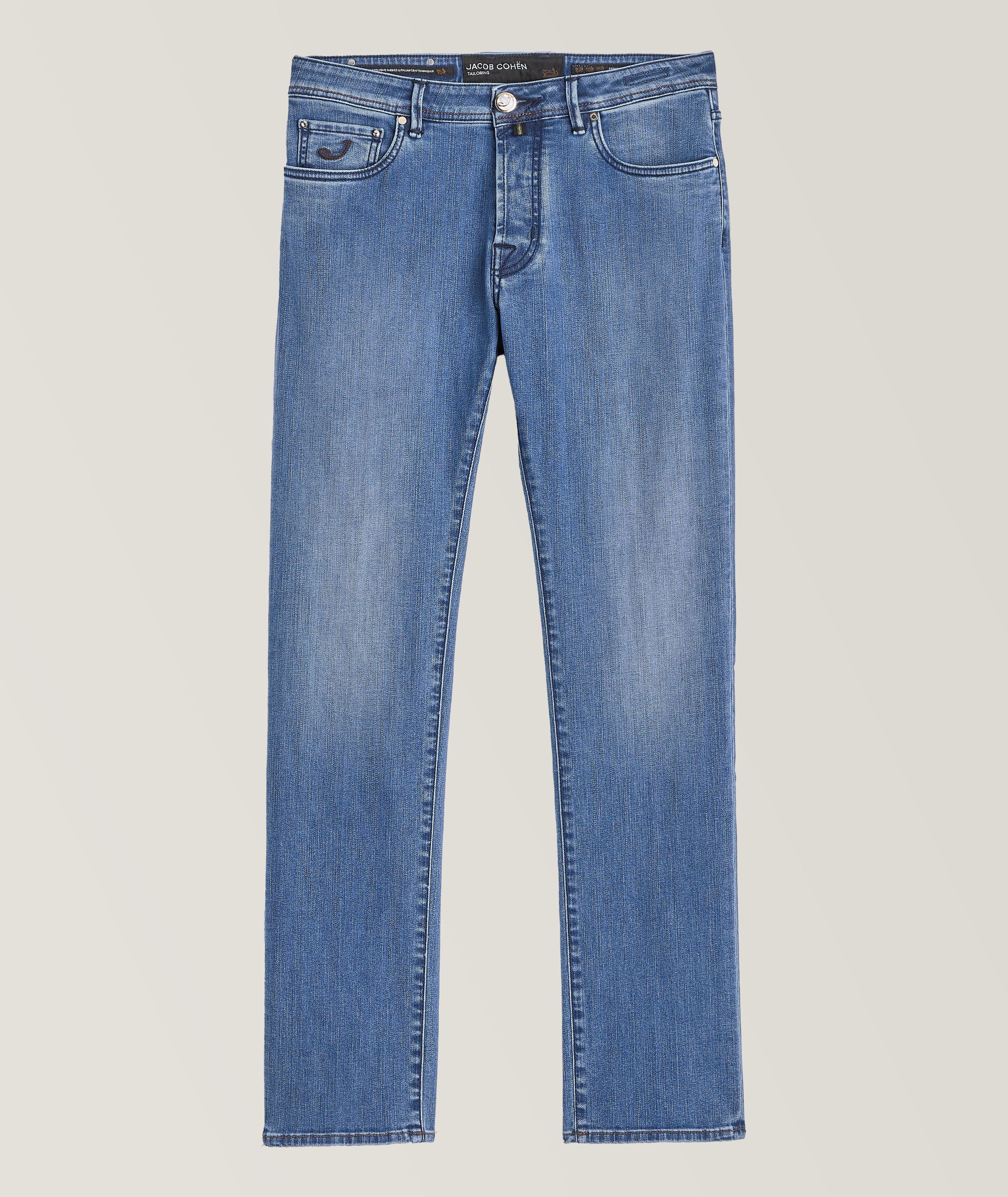 Bard Removable Brand Patch Stretch-Cotton Jeans  image 0