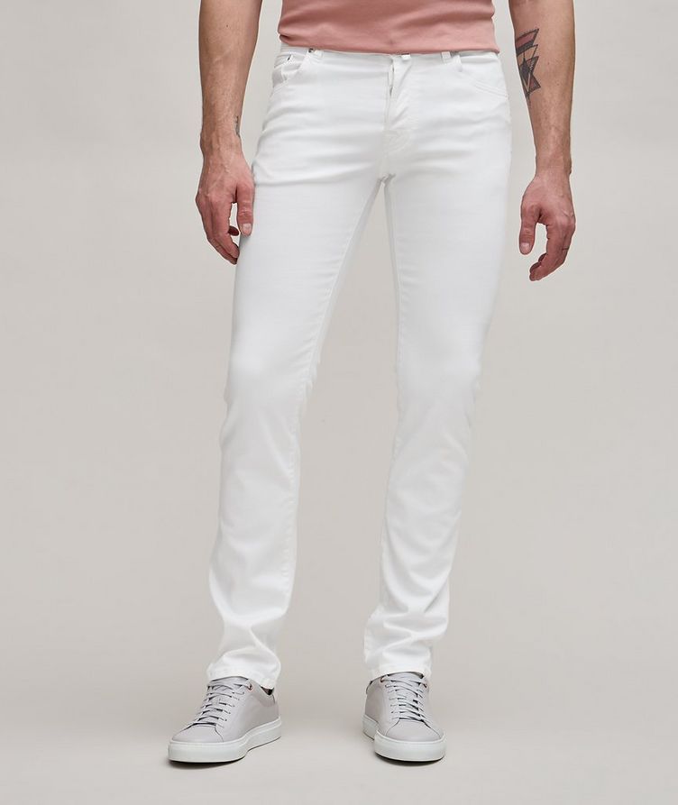 Nick Light-Wash Stretch-Cotton Blend Jeans image 1