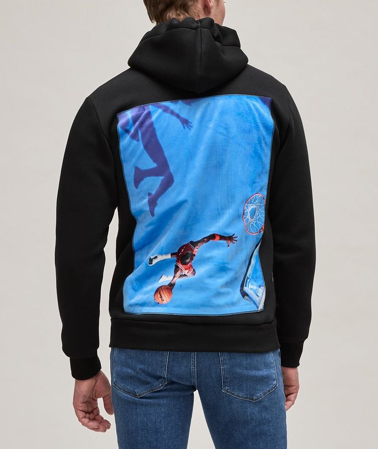 High Print Cotton-Blend Hooded Sweater image 3