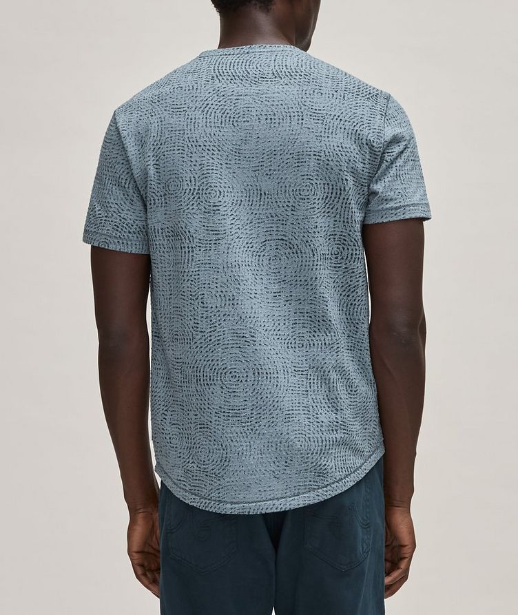 T-shirt en mélange de coton à motif texturé image 2