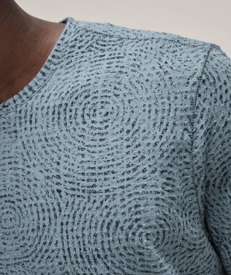 Textured Circular Stitch Cotton T-Shirt  image 3
