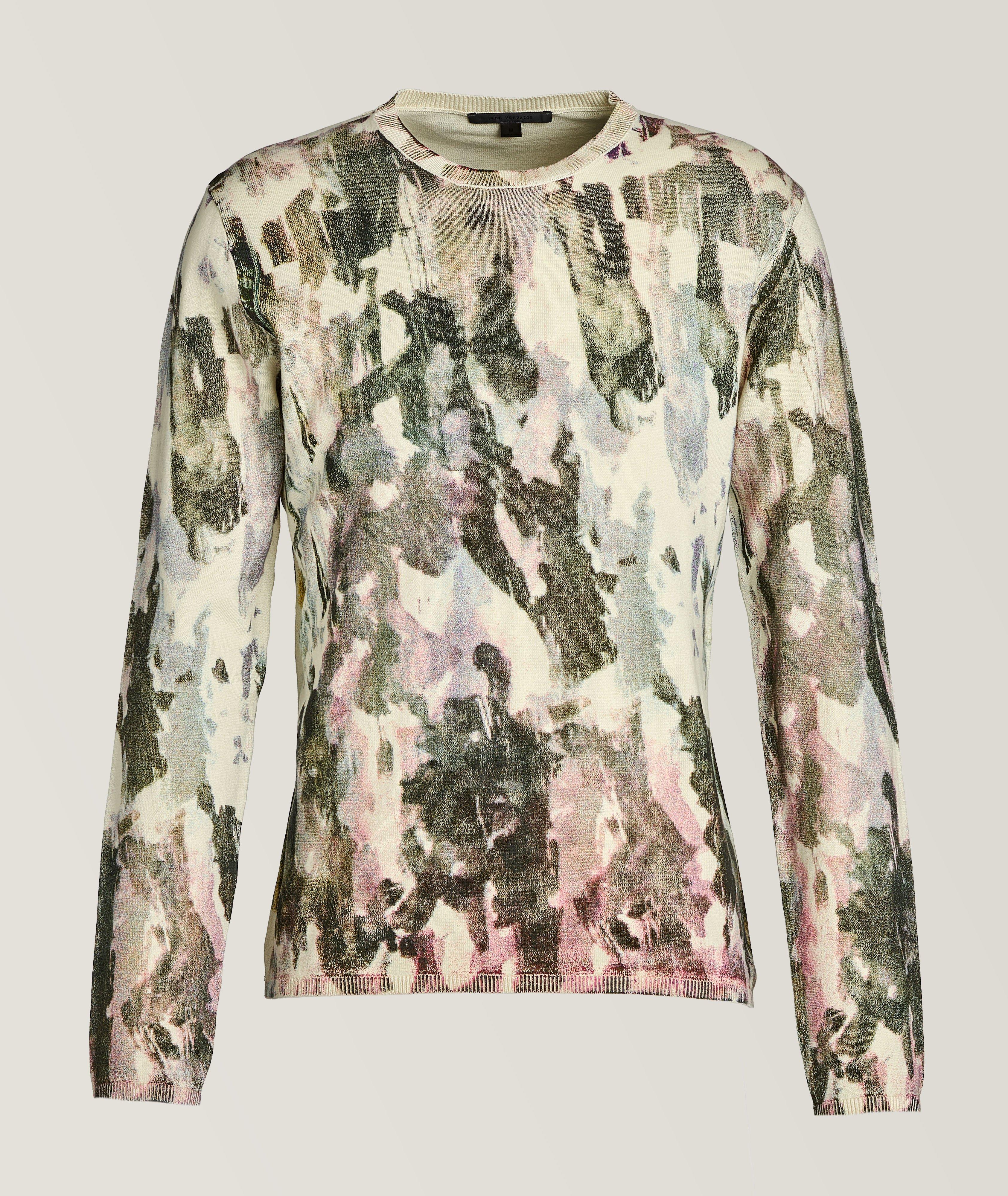 Abstract Camo Cotton Shirt image 0