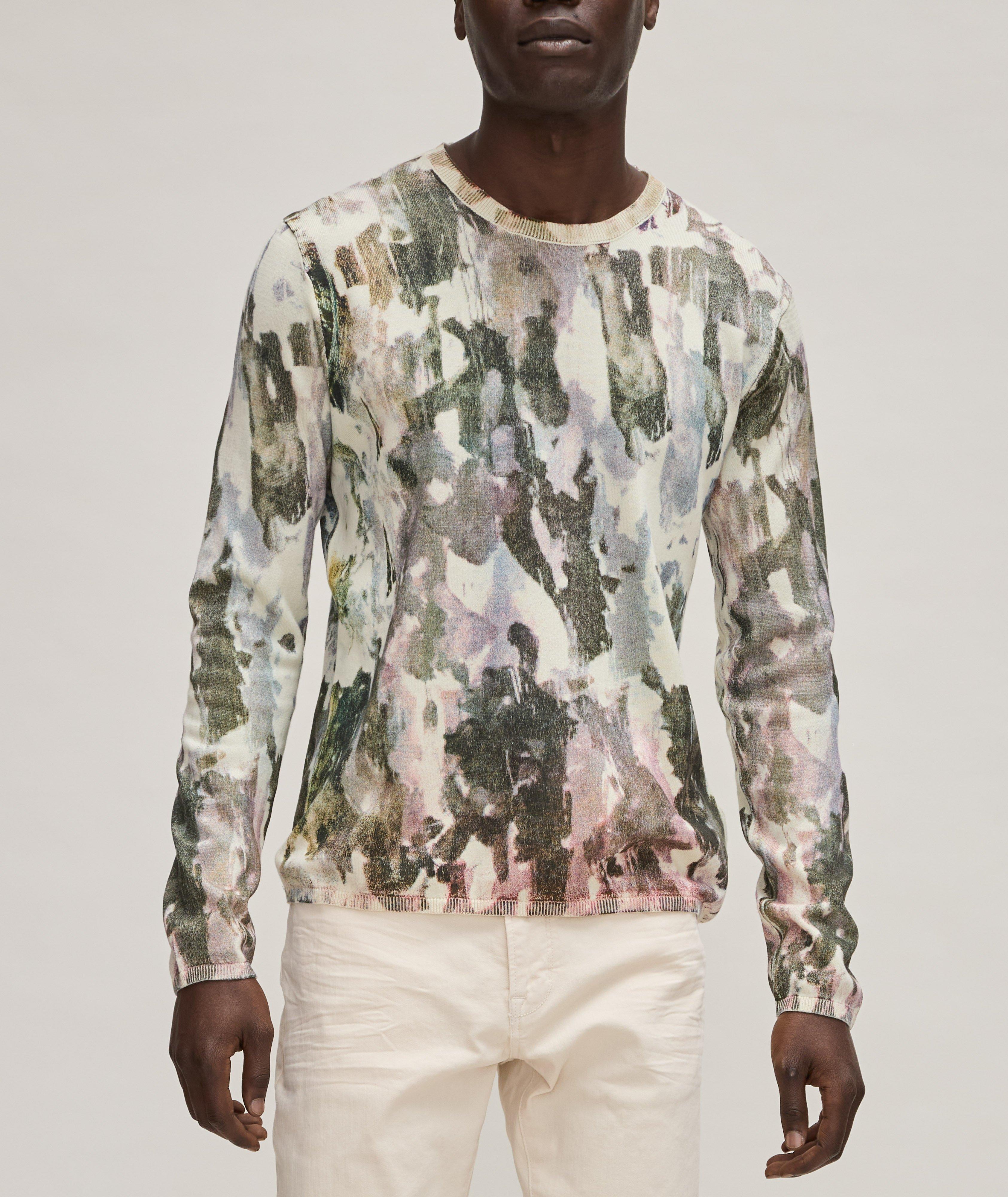 Abstract Camo Cotton Shirt image 1