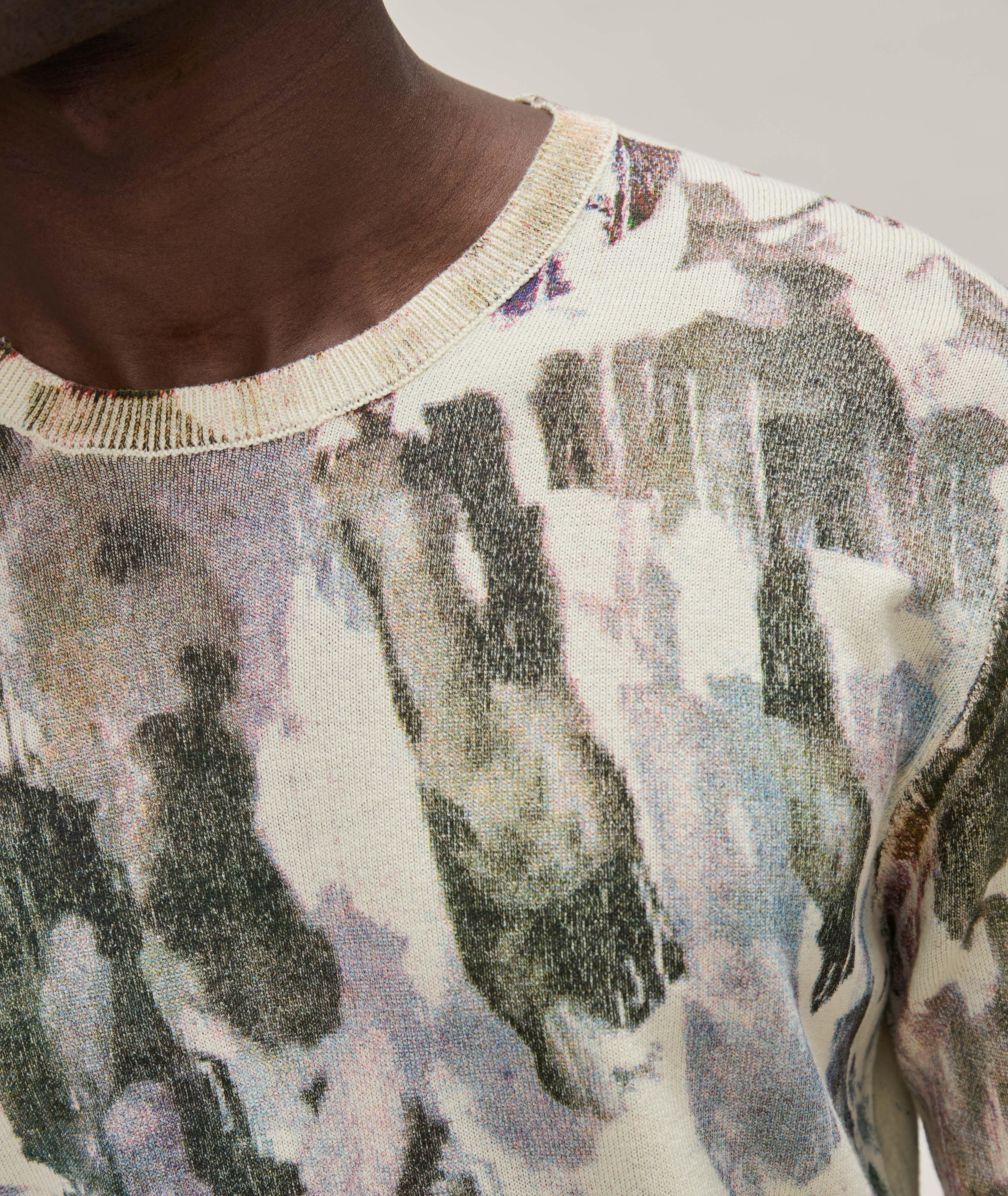 Abstract Camo Cotton Shirt image 3