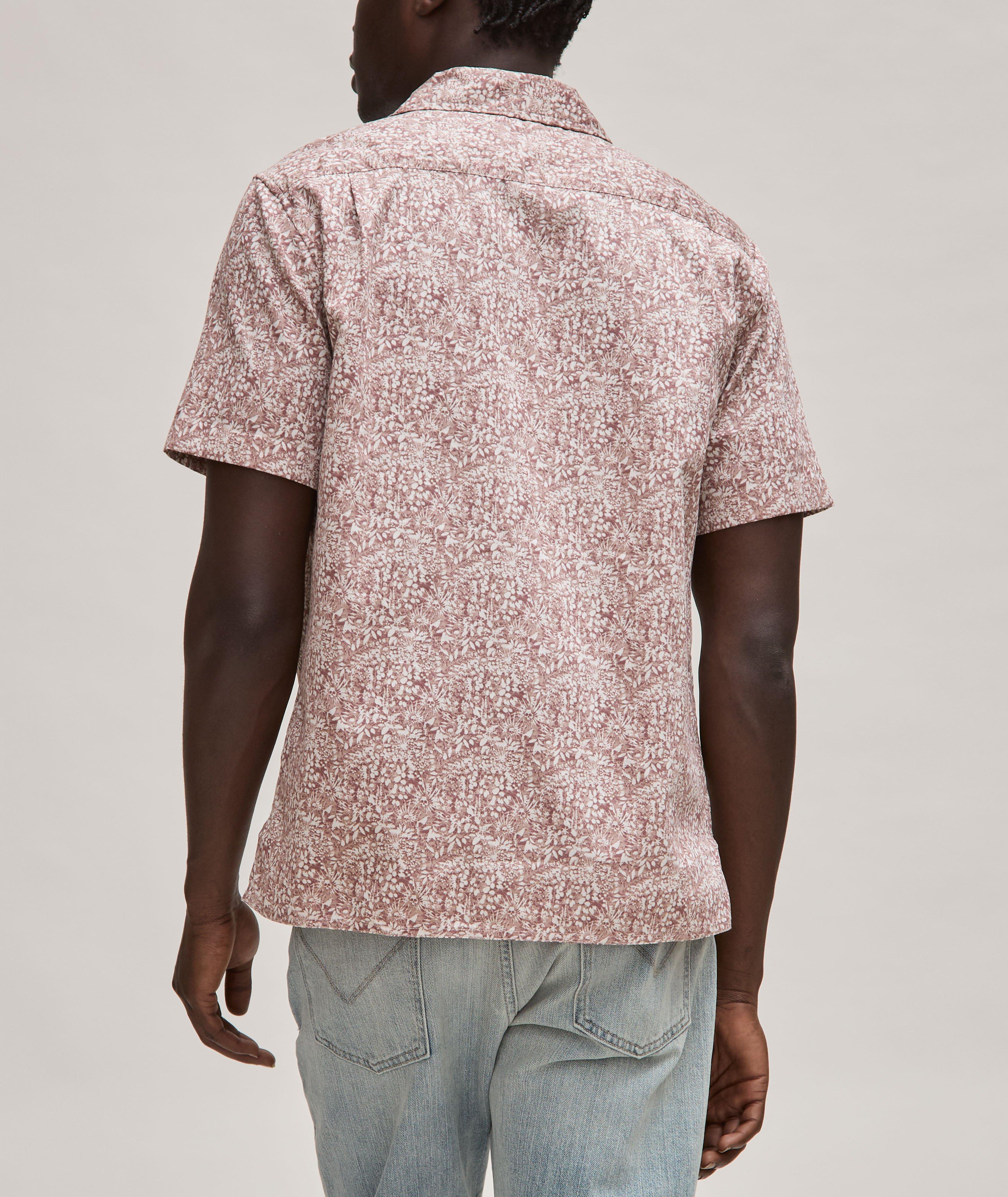 Chemise décontractée en coton à motif de fleurs et de crânes image 2