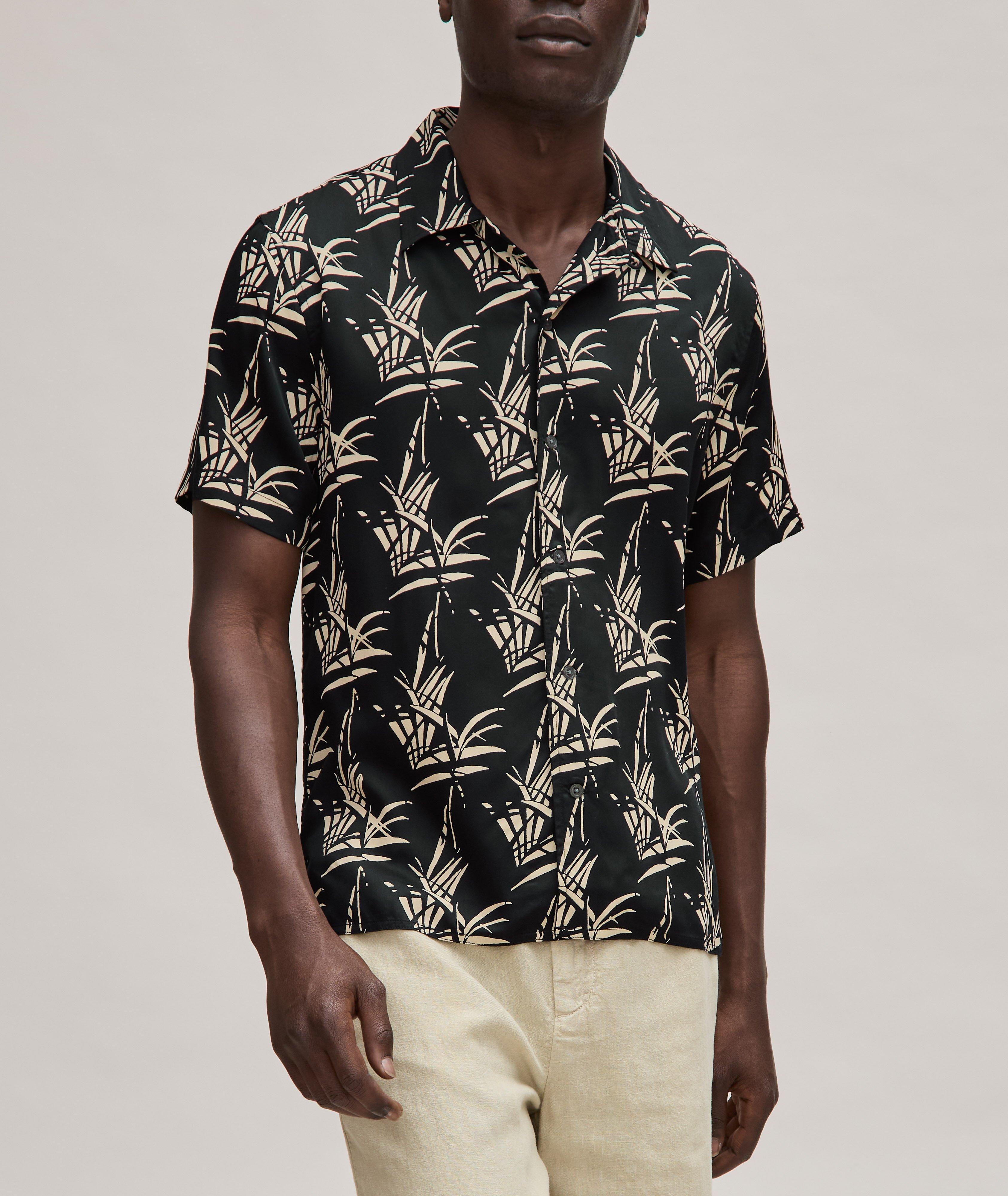 Abstract Botanical Modal Sport Shirt  image 1