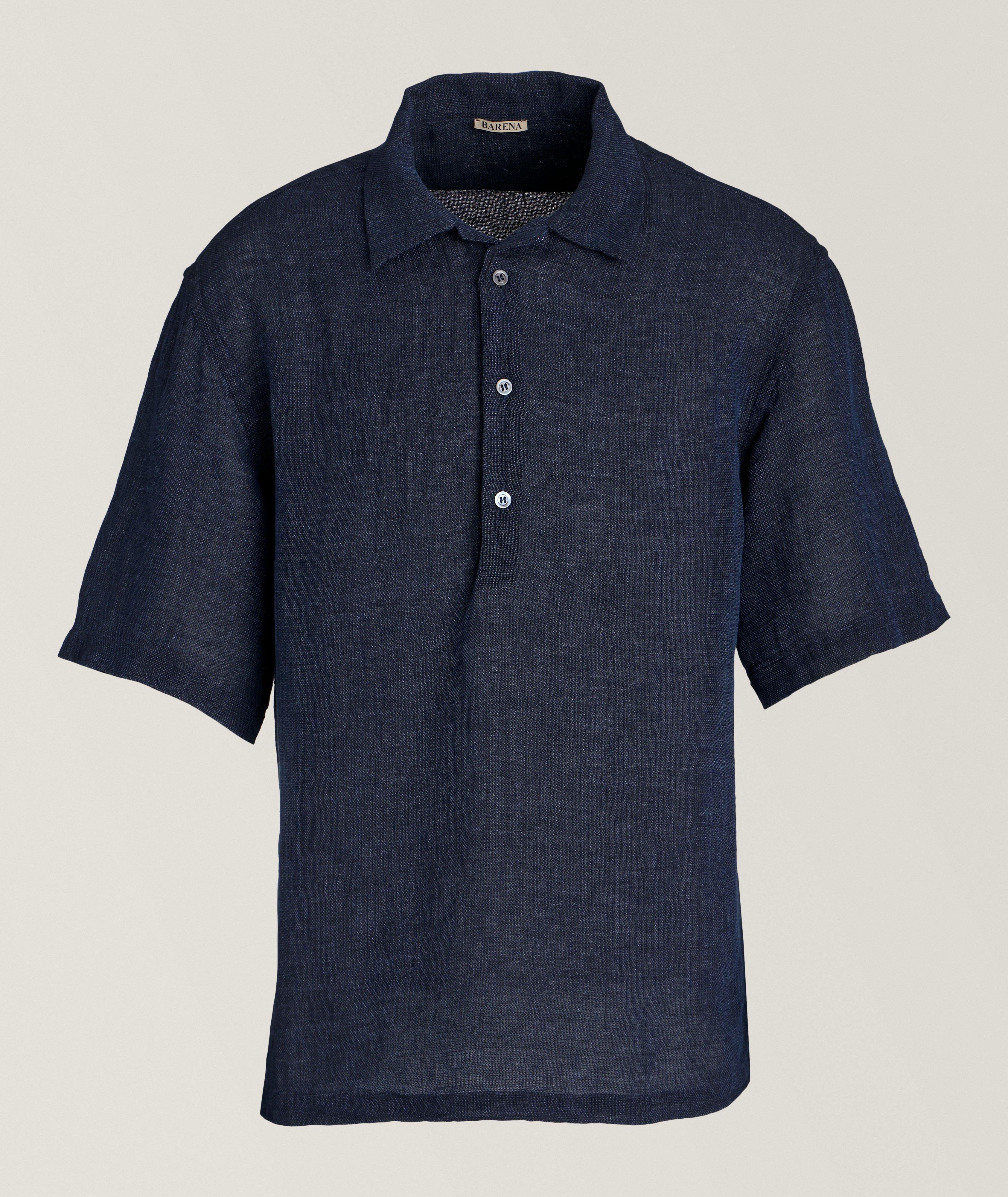 Camicia Linen-Cotton Camp Shirt