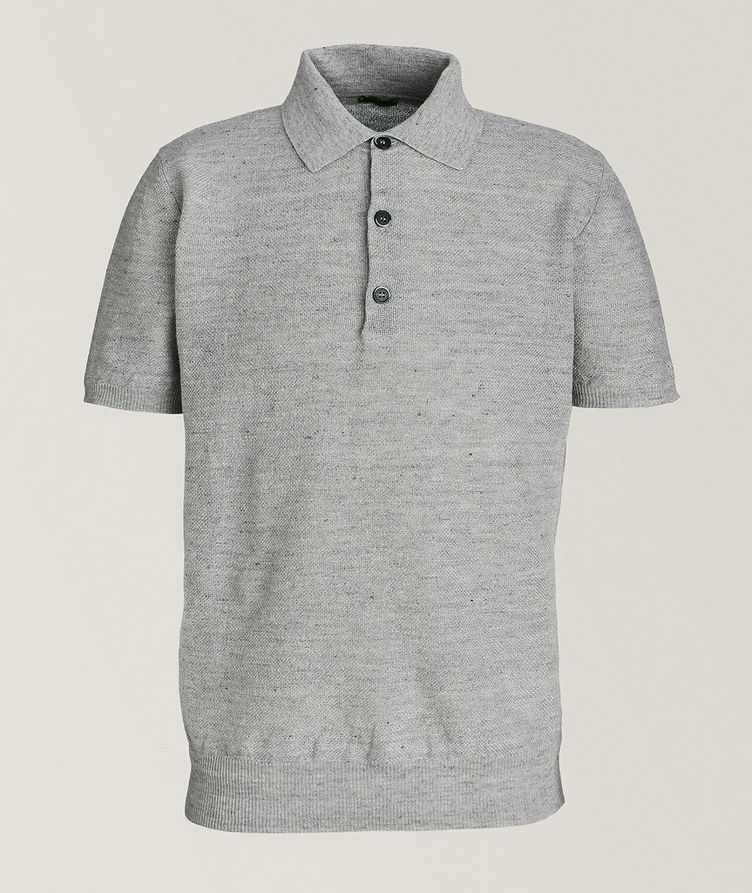 Linen-Cotton Knitted Polo  image 0