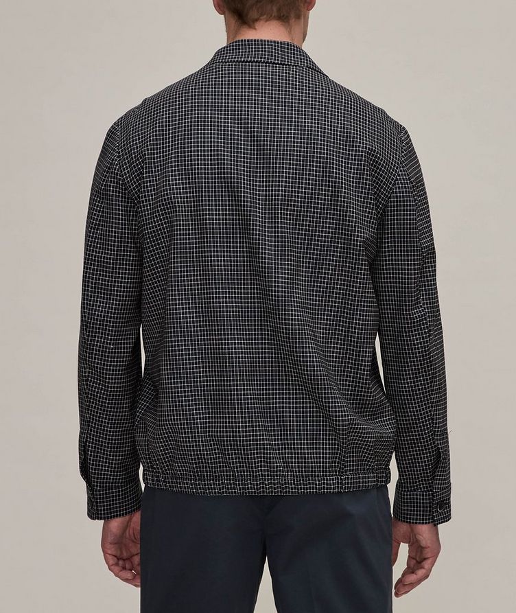 Zaleto Checkered Tropical Wool Overshirt image 2