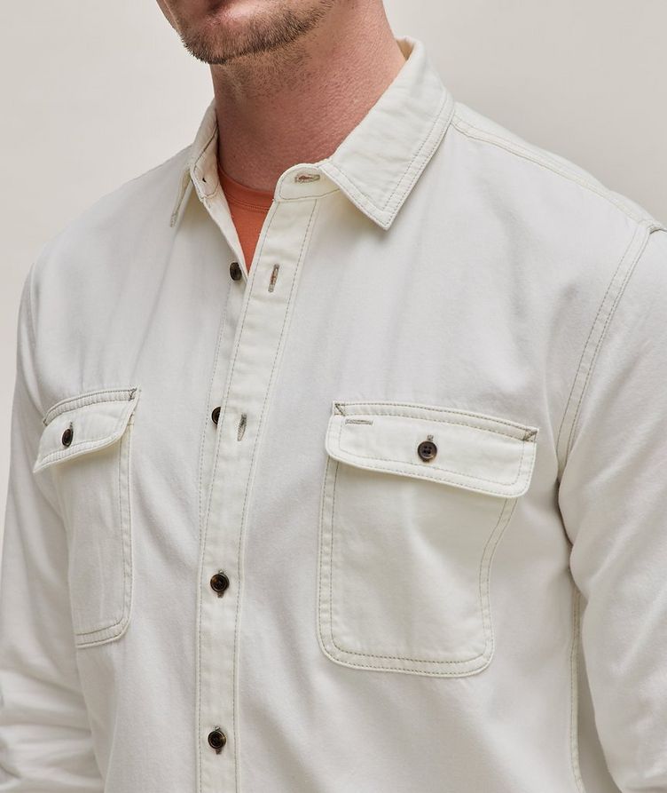 Martin Utilitarian Cotton-Modal Overshirt  image 3