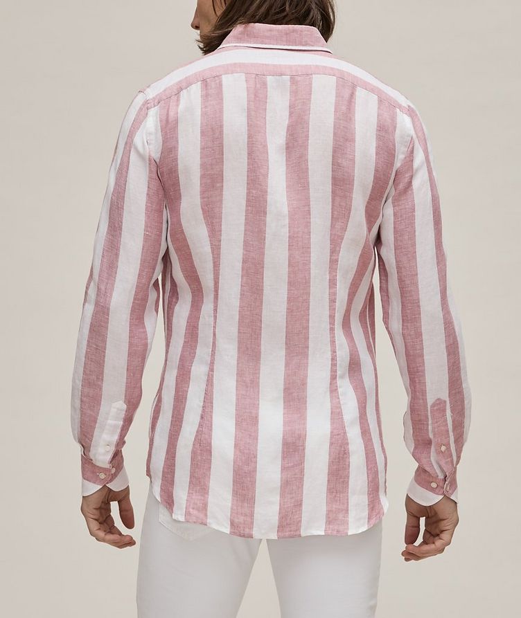 Vertical Stripe Linen Sport Shirt image 2