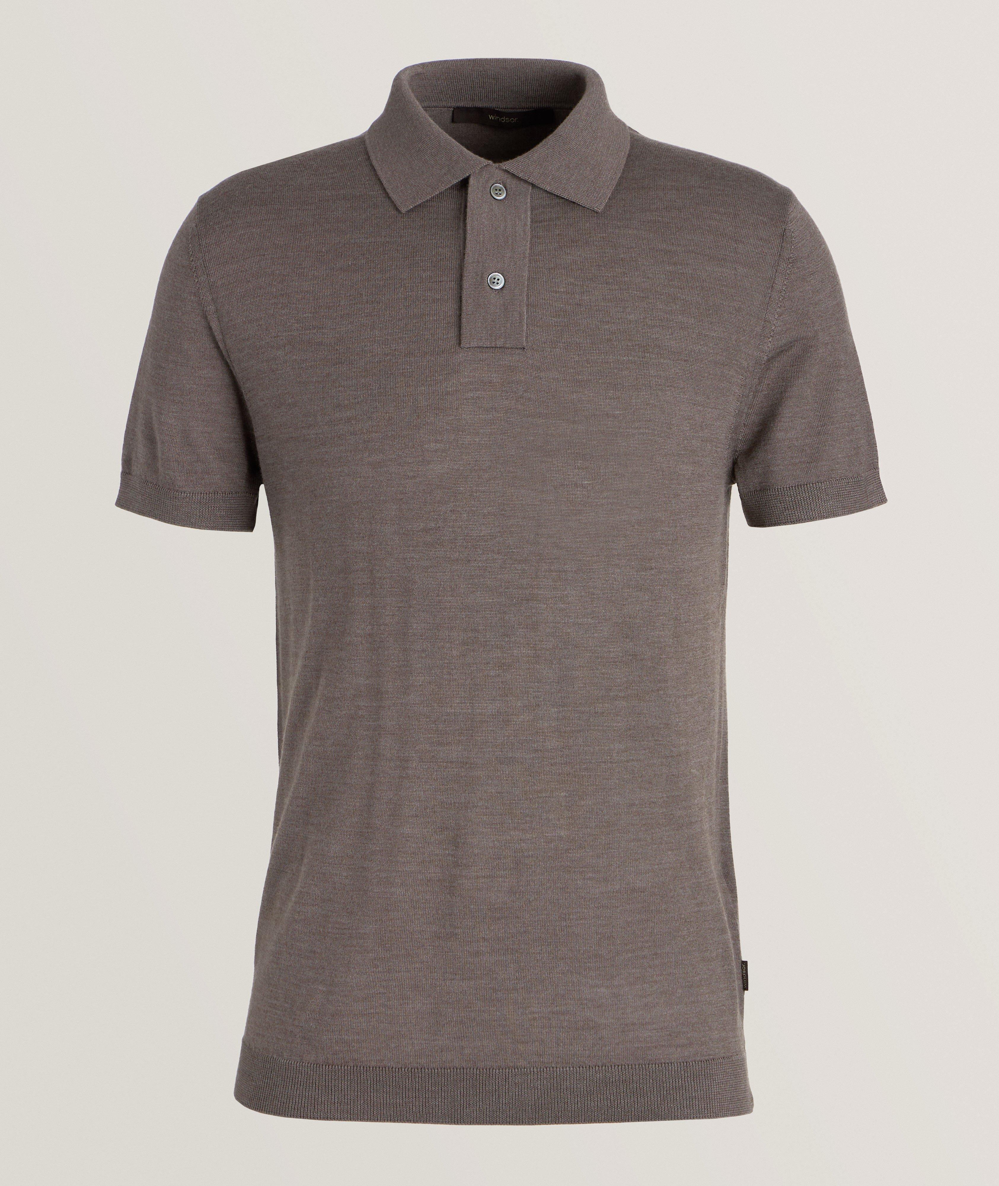 Nando Wool, Silk & Cashmere Knitted Polo