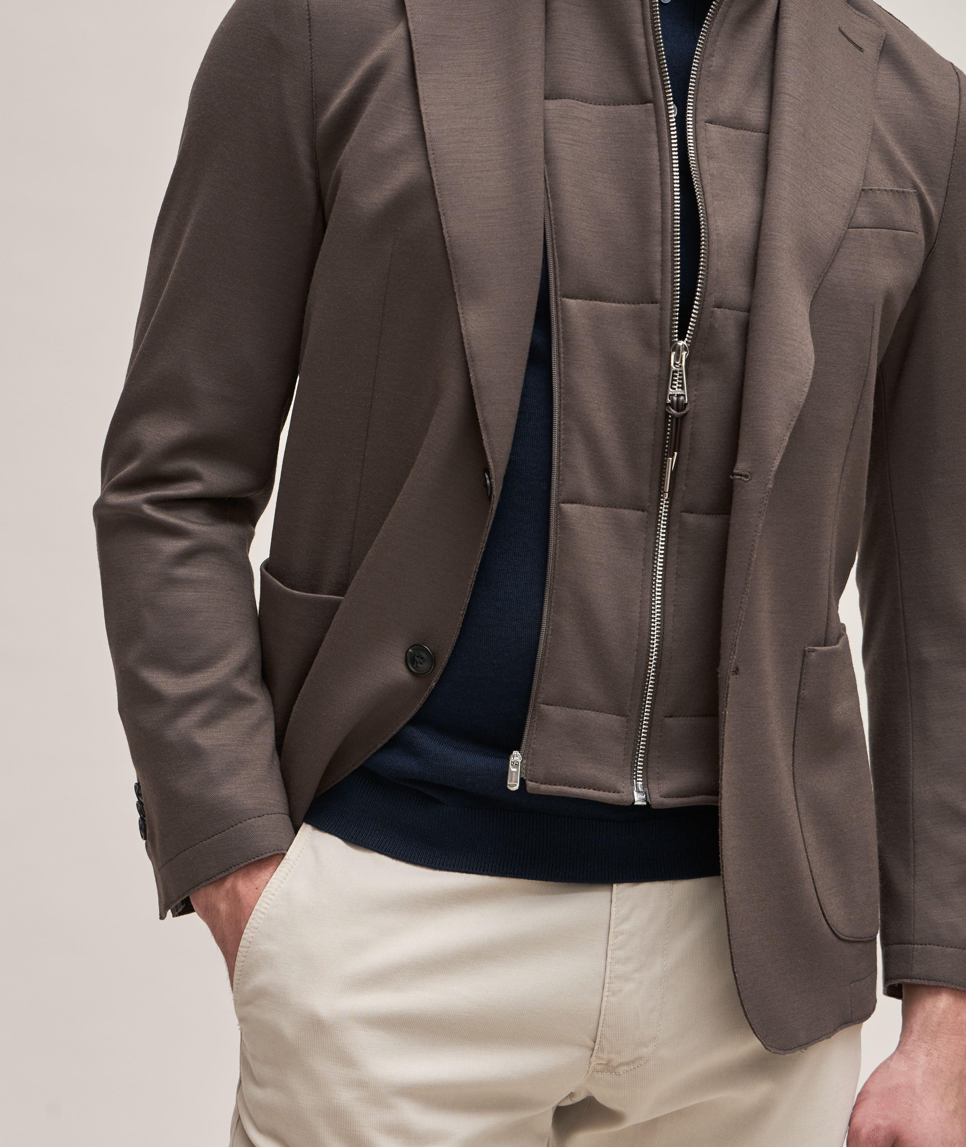 Trient Mélange Stretch Wool-Cotton Blend Sport Jacket image 3