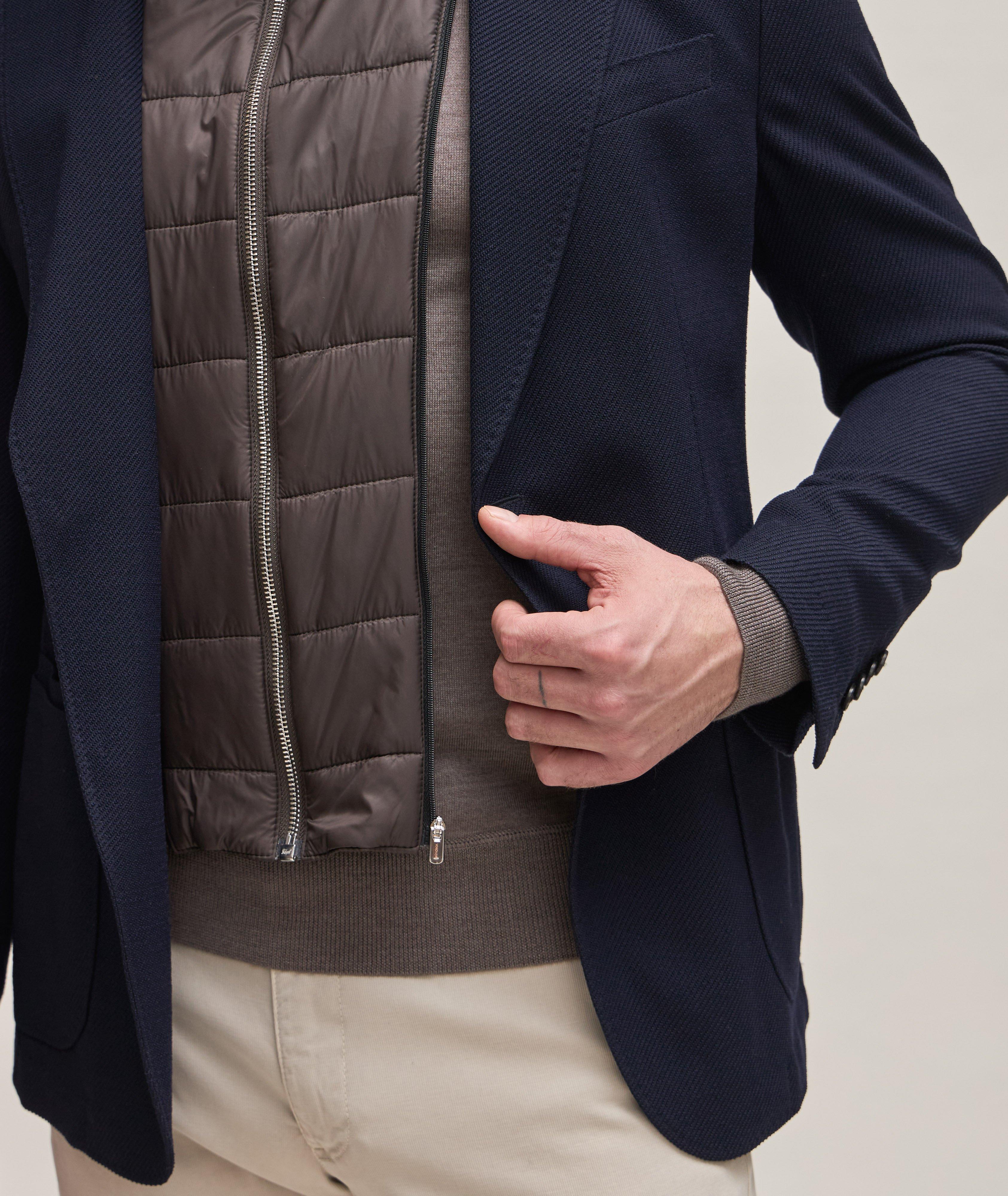 Triest Textured Stretch Wool-Cotton Blend Sport Jacket image 3