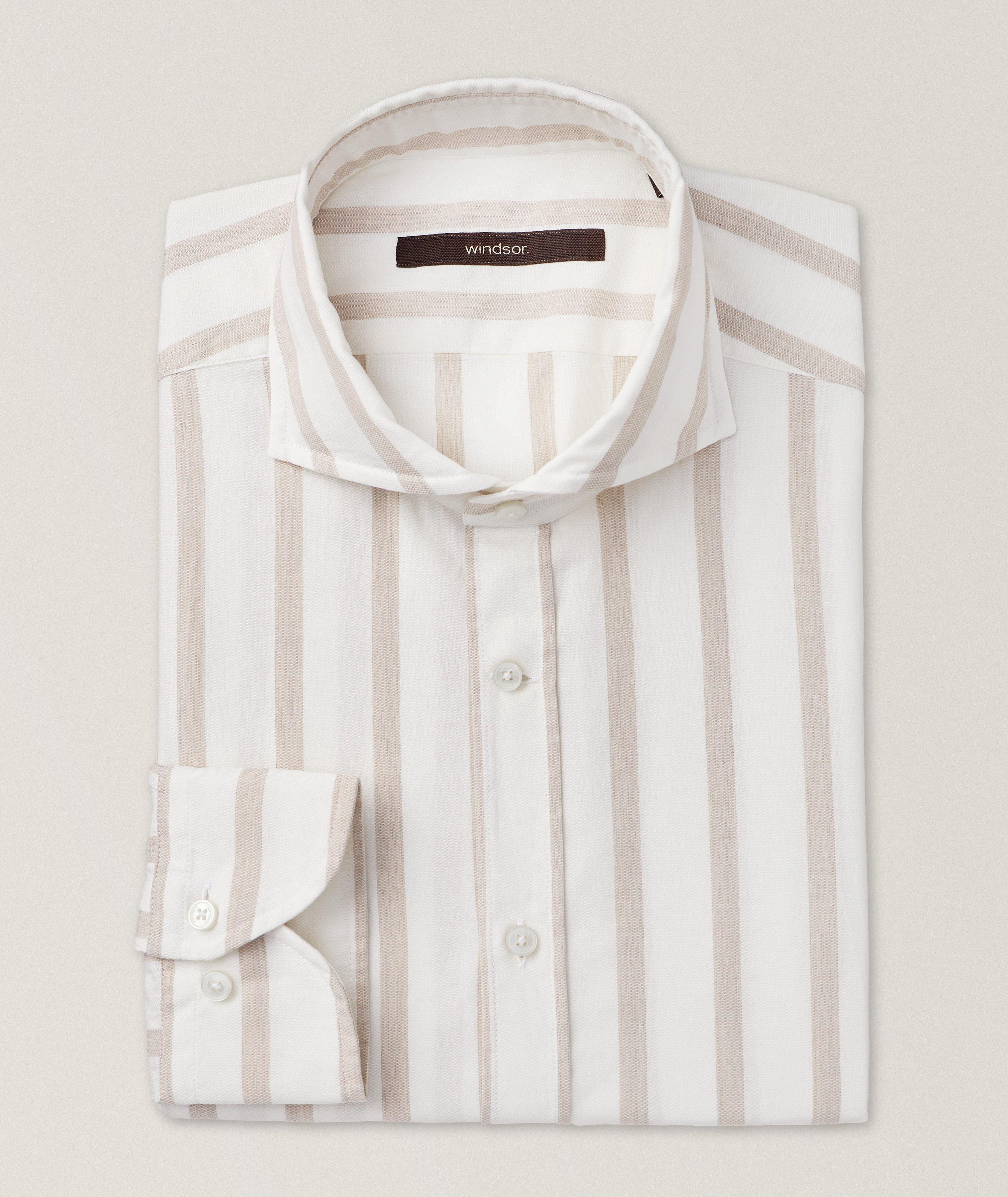 Windsor Striped Cotton Sport Shirt