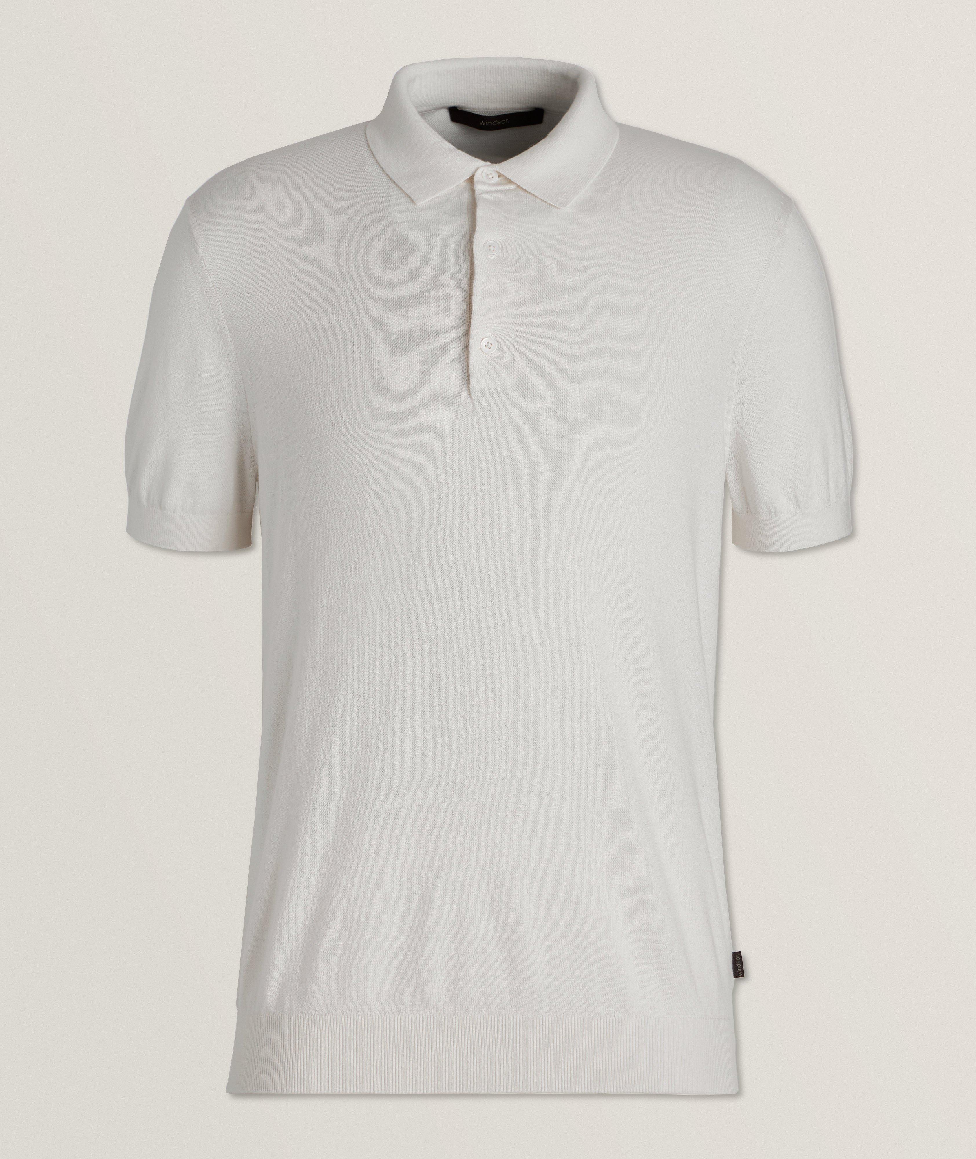 Cashmino Cashmere-Cotton Knitted Polo image 0