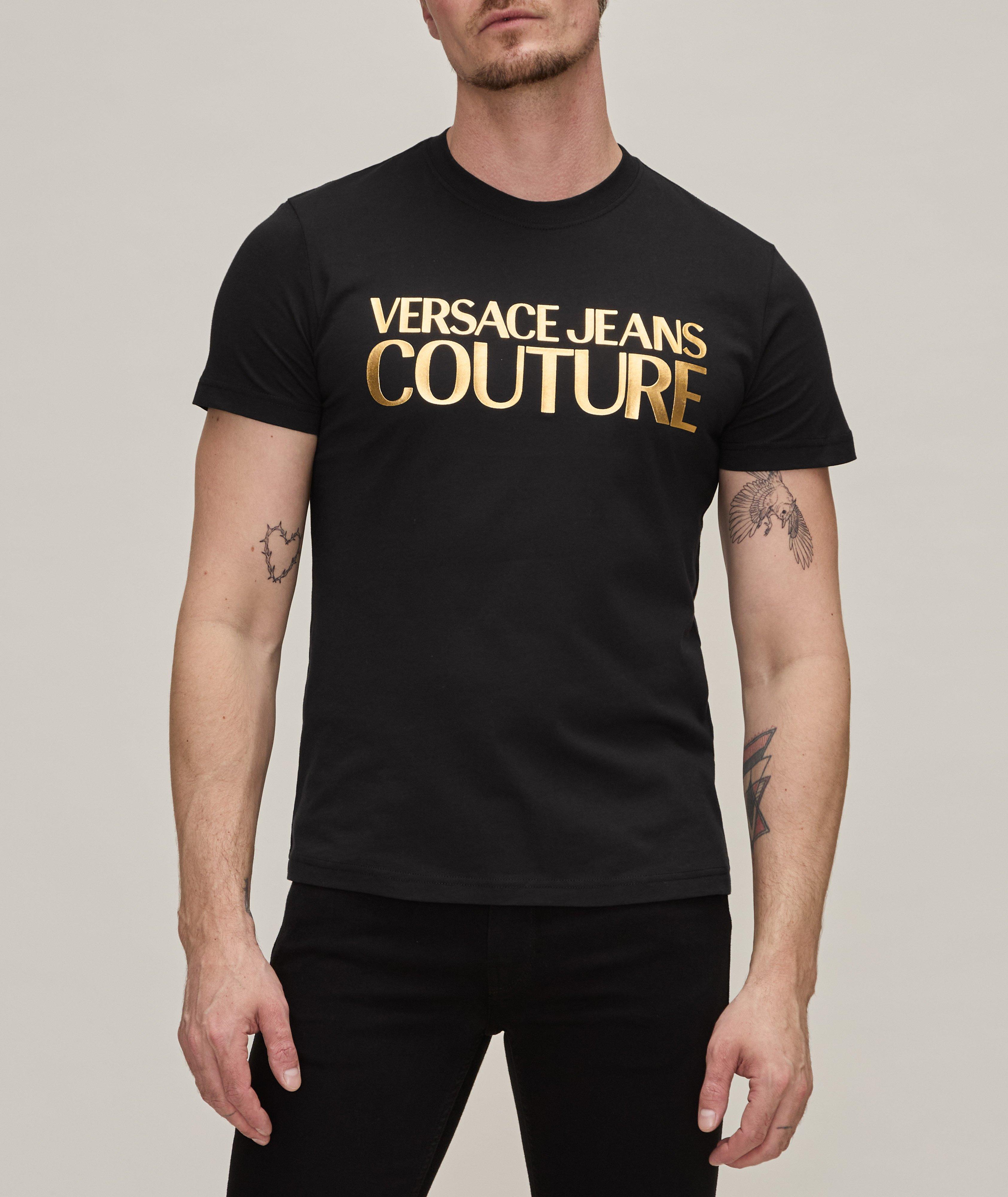 Text Logo Cotton T-Shirt image 1