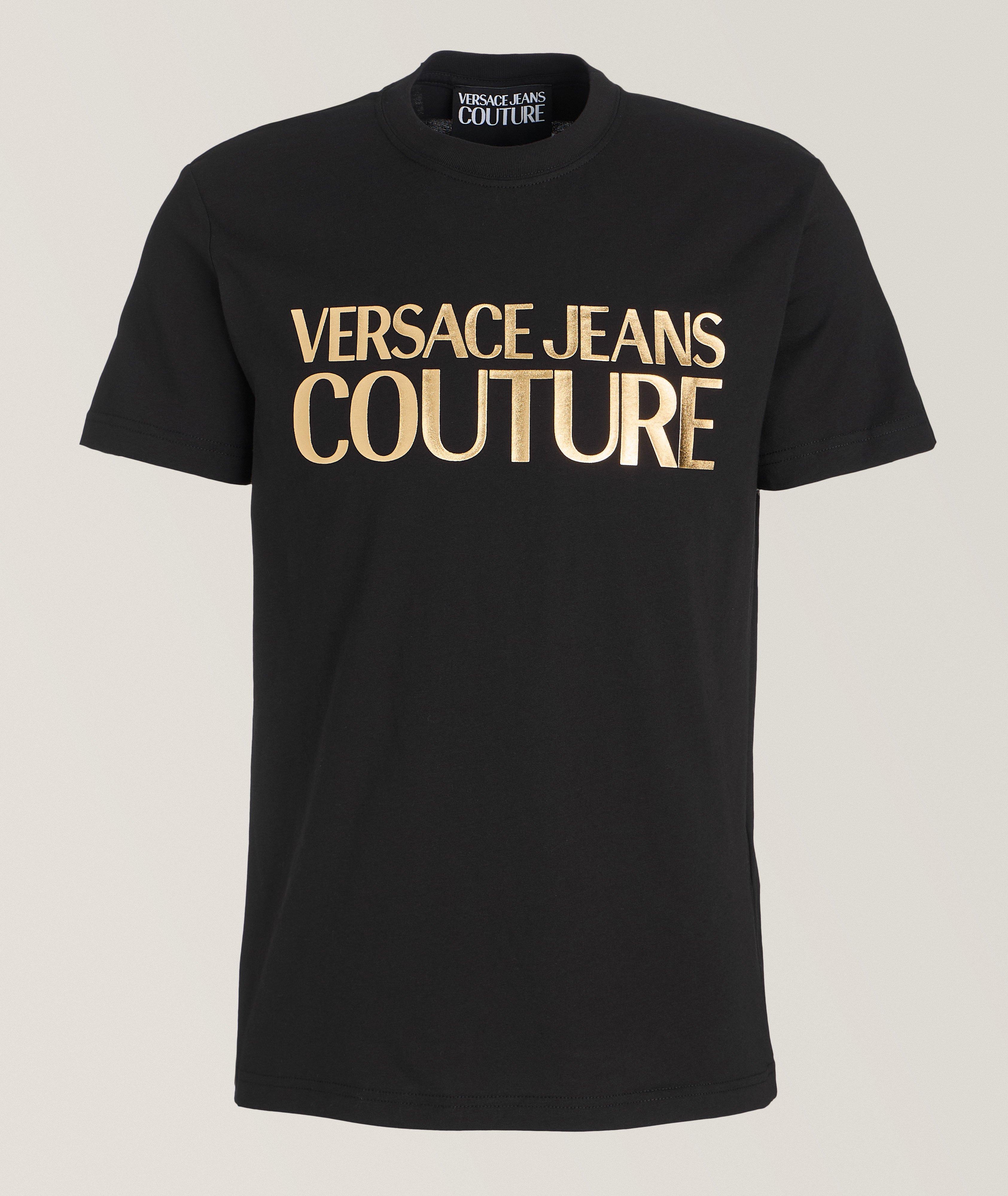 Text Logo Cotton T-Shirt image 0