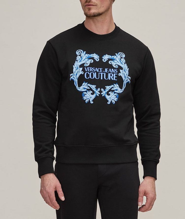 Barocco Motif Cotton Sweater image 1