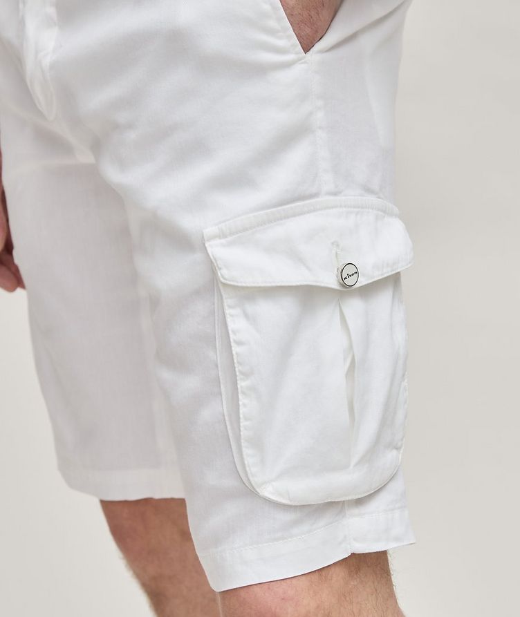 Stretch Linen-Cotton Shorts  image 3