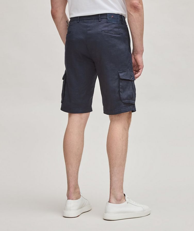 Stretch Linen-Cotton Shorts  image 2