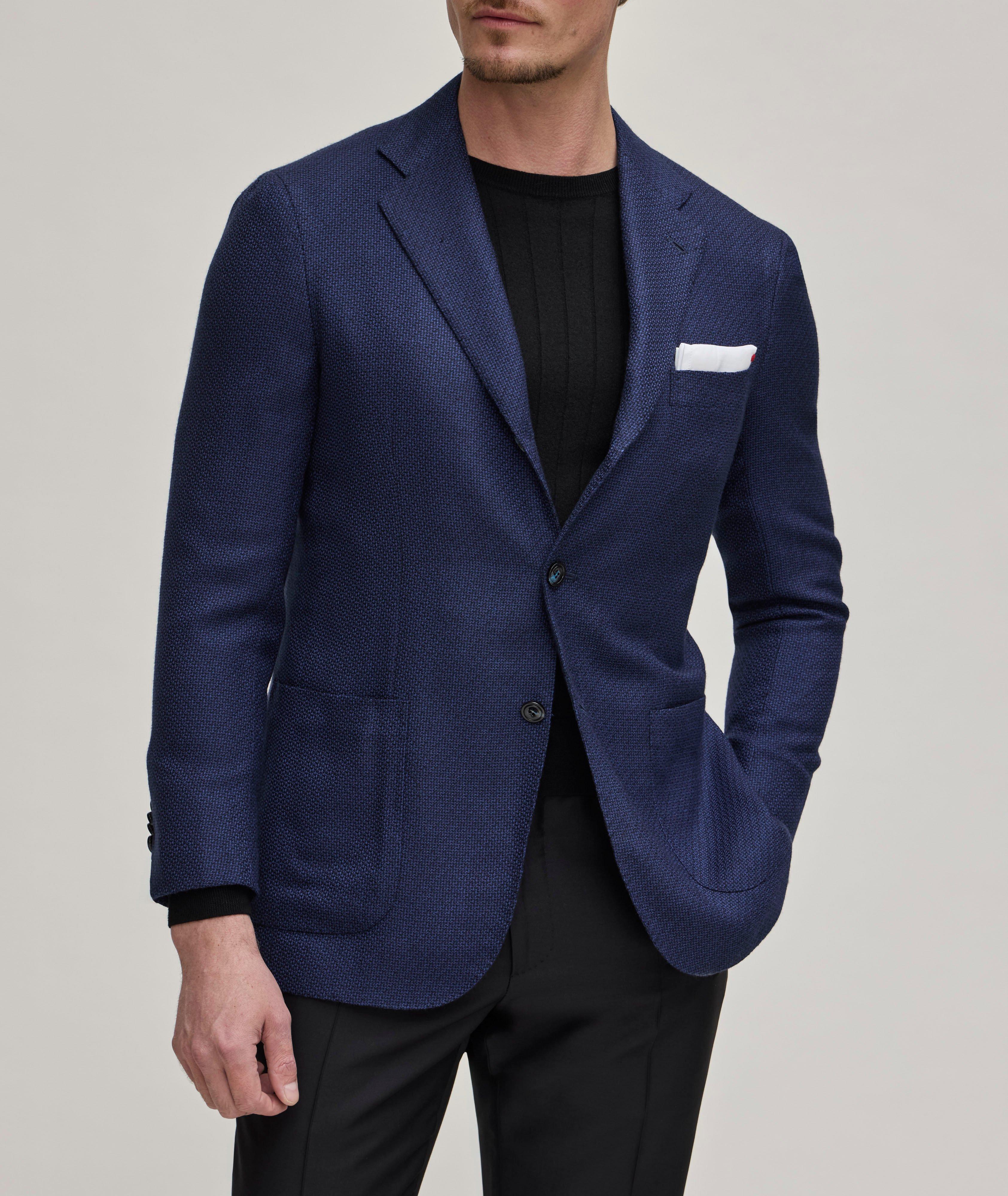 Textured Knit Virgin Wool Sport Jacket  image 1