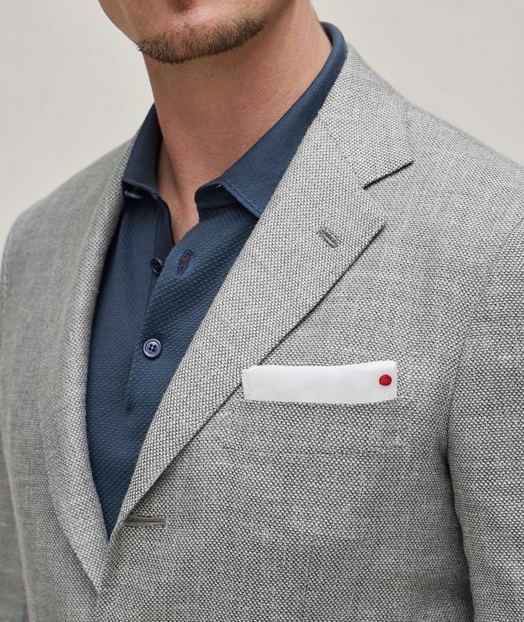 Textured Knit Virgin Wool-Blend Sport Jacket  image 3