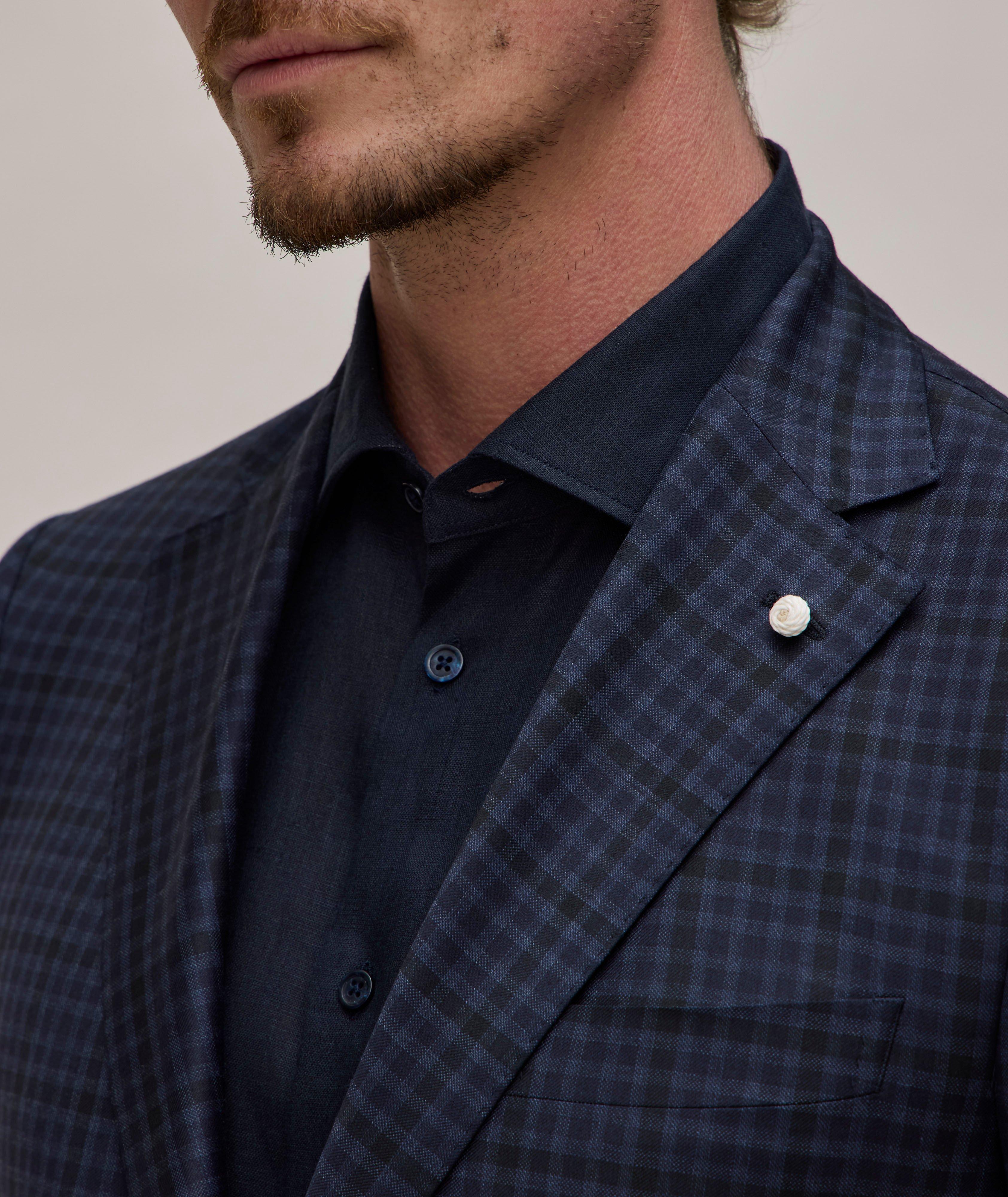 Gingham Virgin Wool Suit image 3