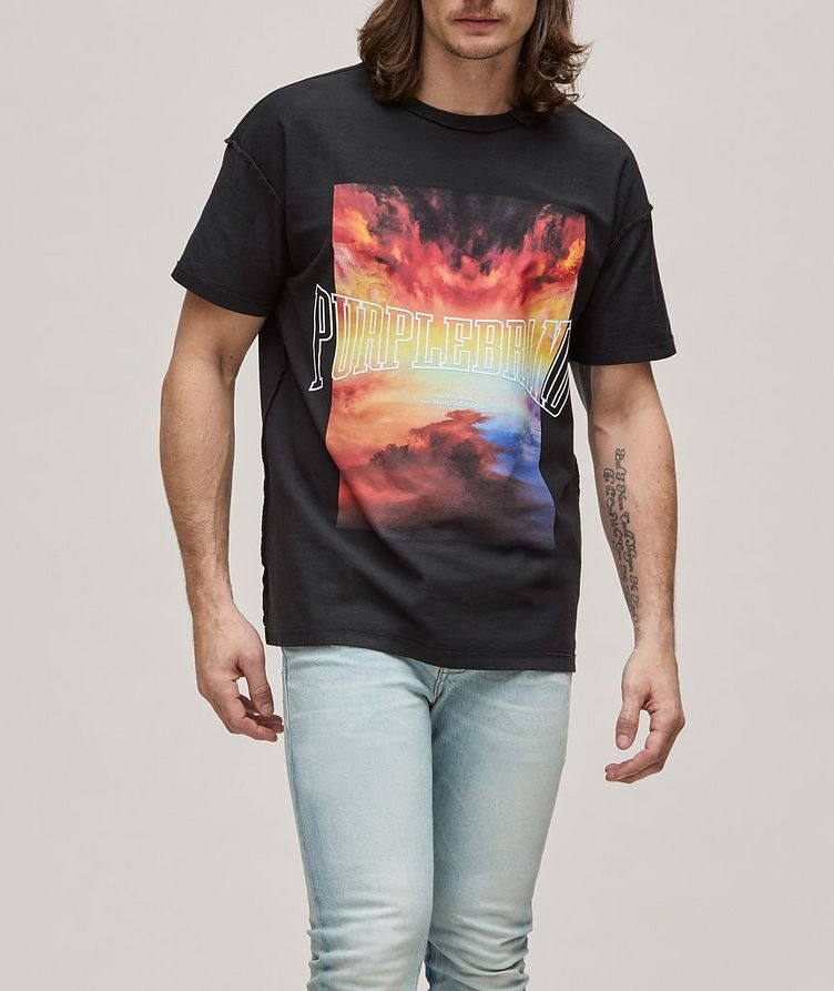 P101 Fire in the Sky Cotton T-Shirt image 1