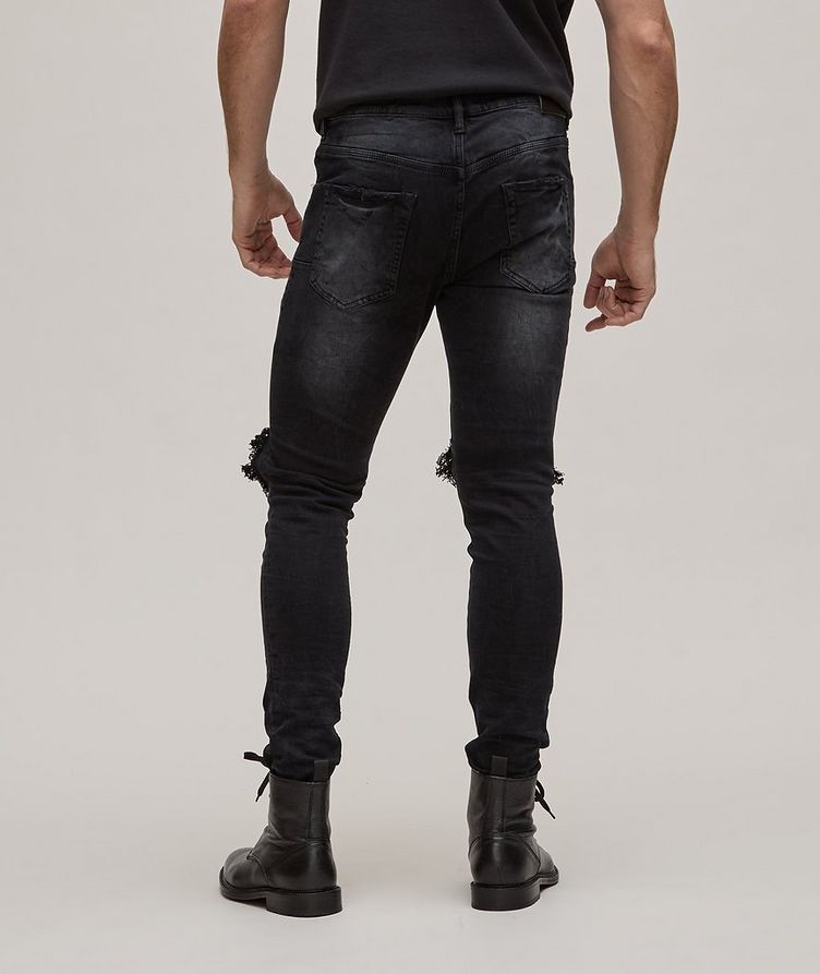 P005 Slim-Fit Cotton-Blend Raw Denim Jeans image 3