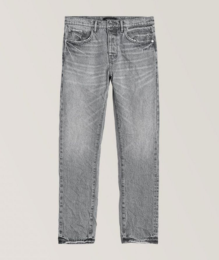 P005 Faded Effect Stretch-Cotton Jeans image 0