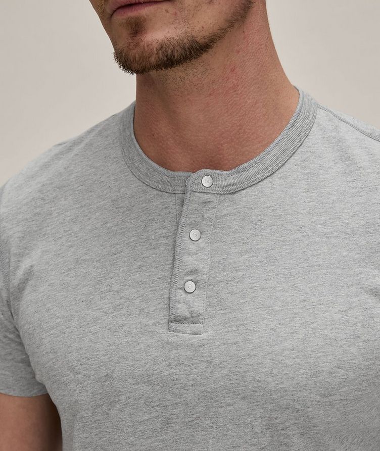 T-shirt en coton à encolure boutonnée image 3