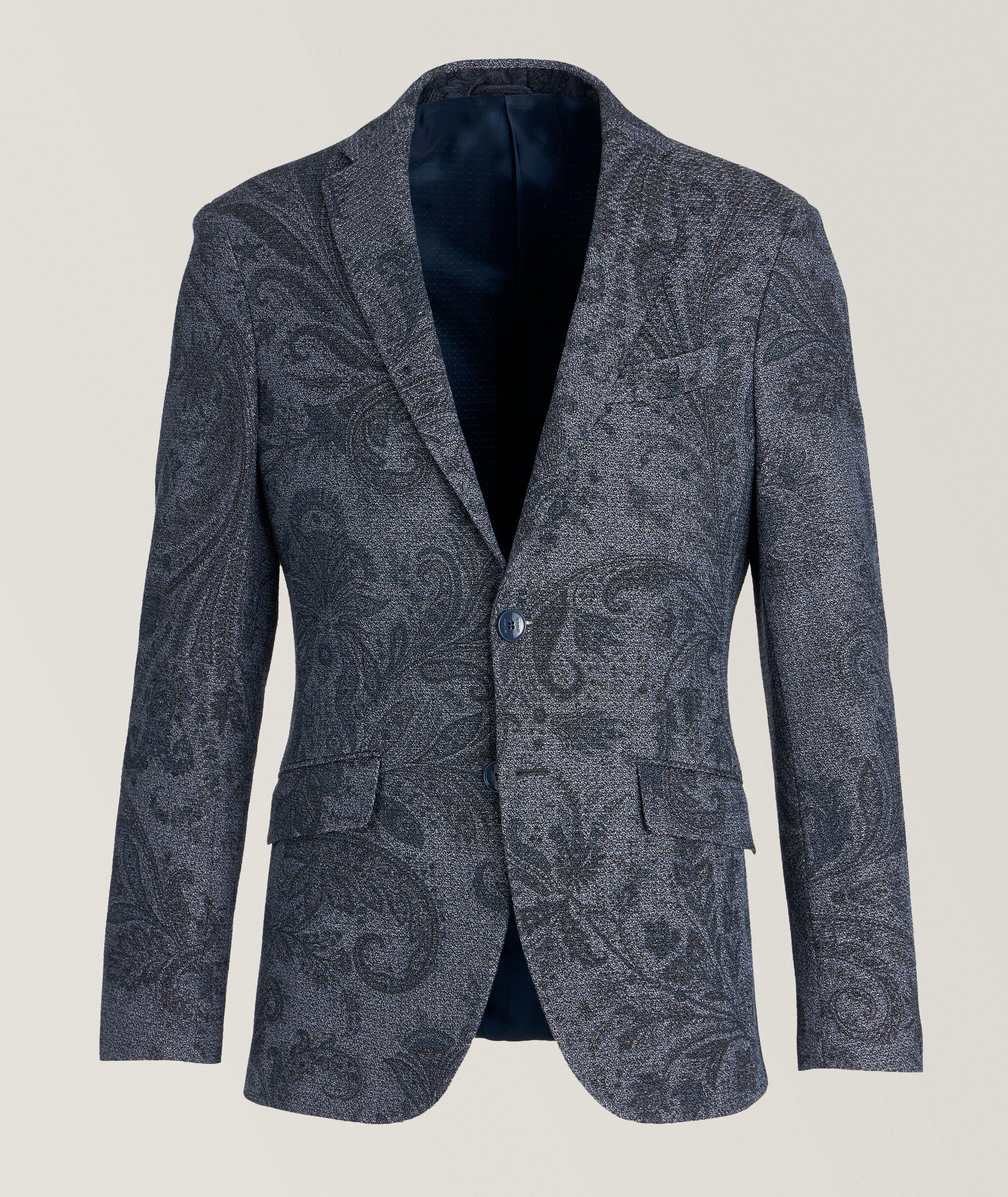 Tonal Textured Paisley Sport Jacket