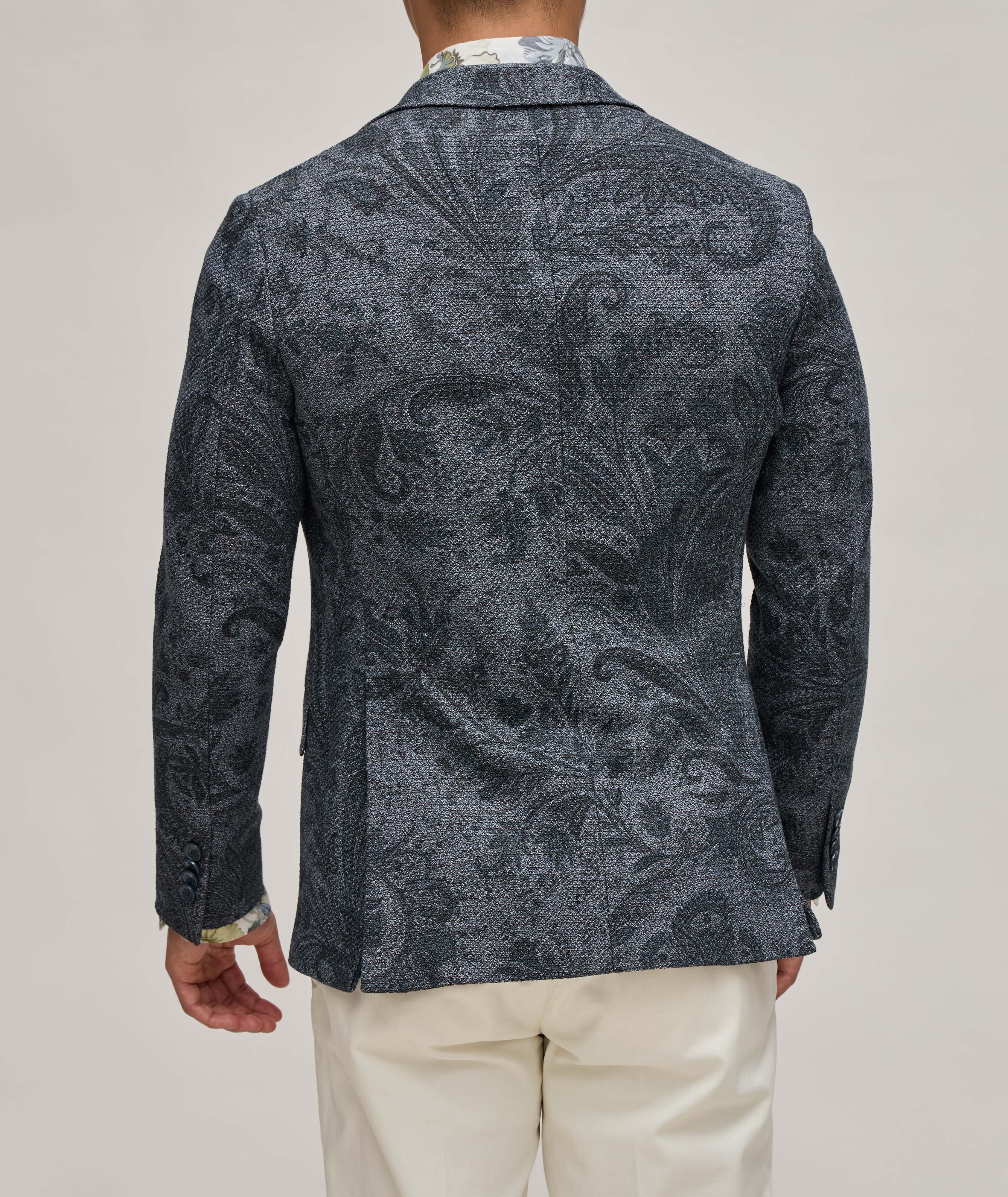 Tonal Textured Paisley Sport Jacket