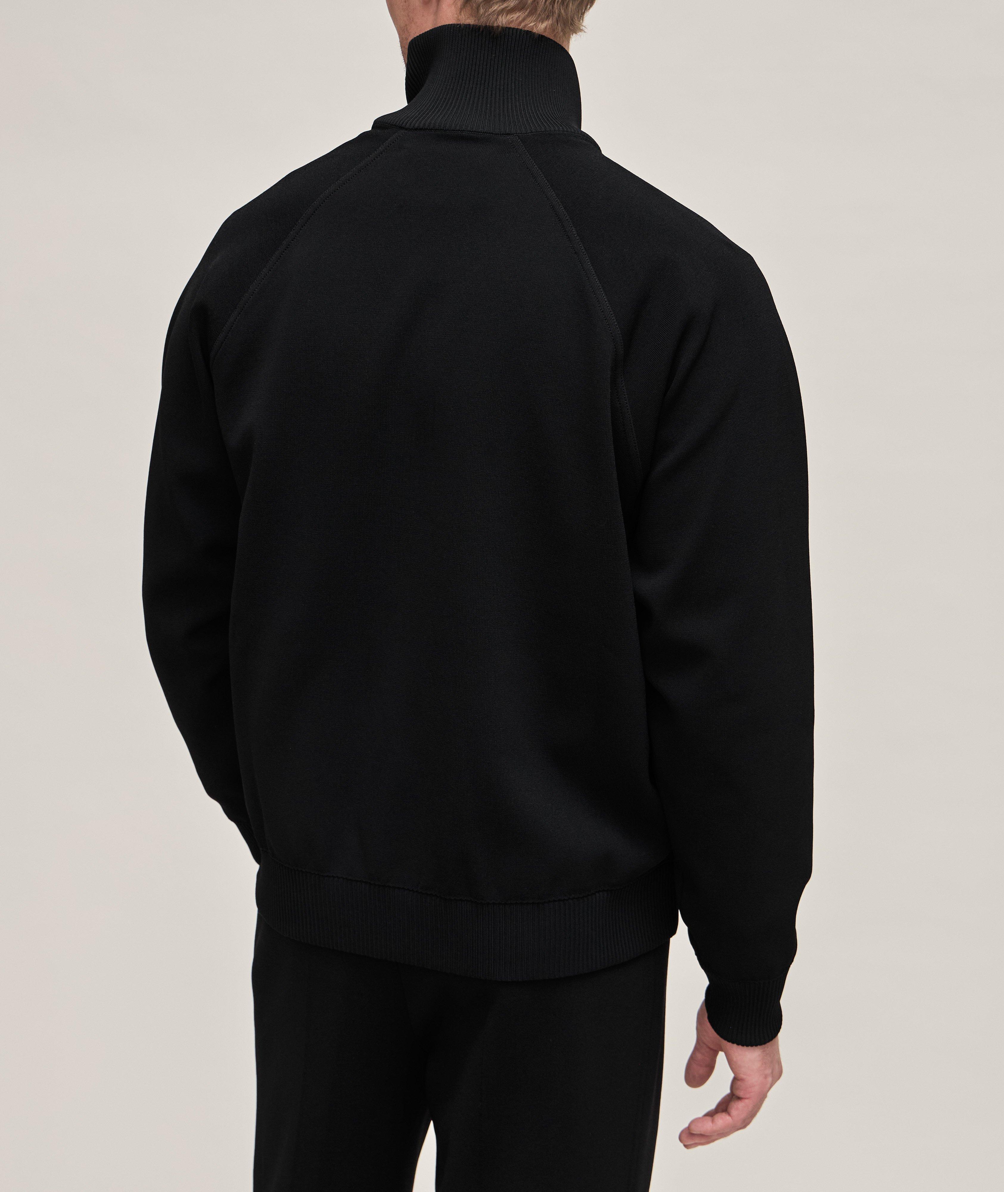 Double-Faced Viscose-Blend Full-Zip Sweater