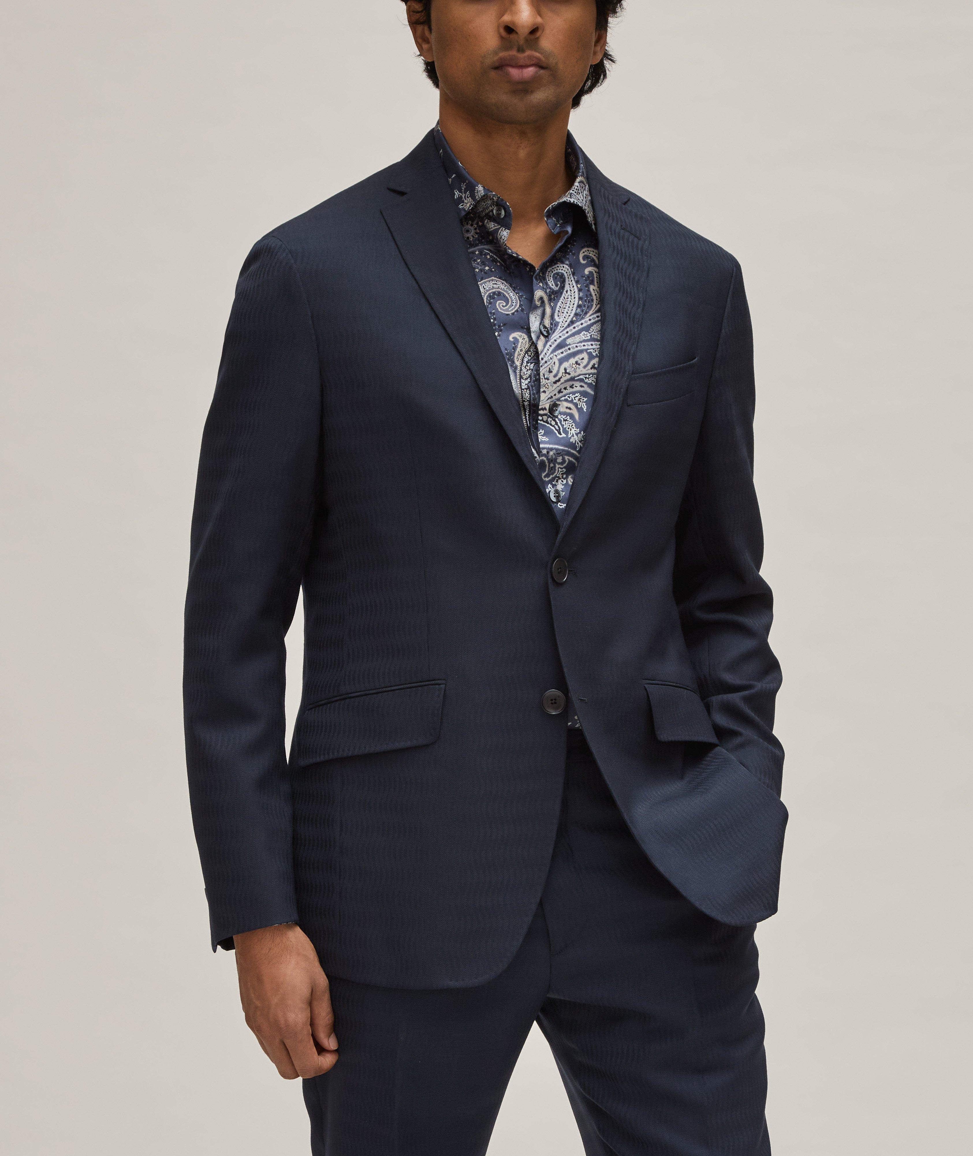 Waved Jacquard Wool Sport Jacket  image 1