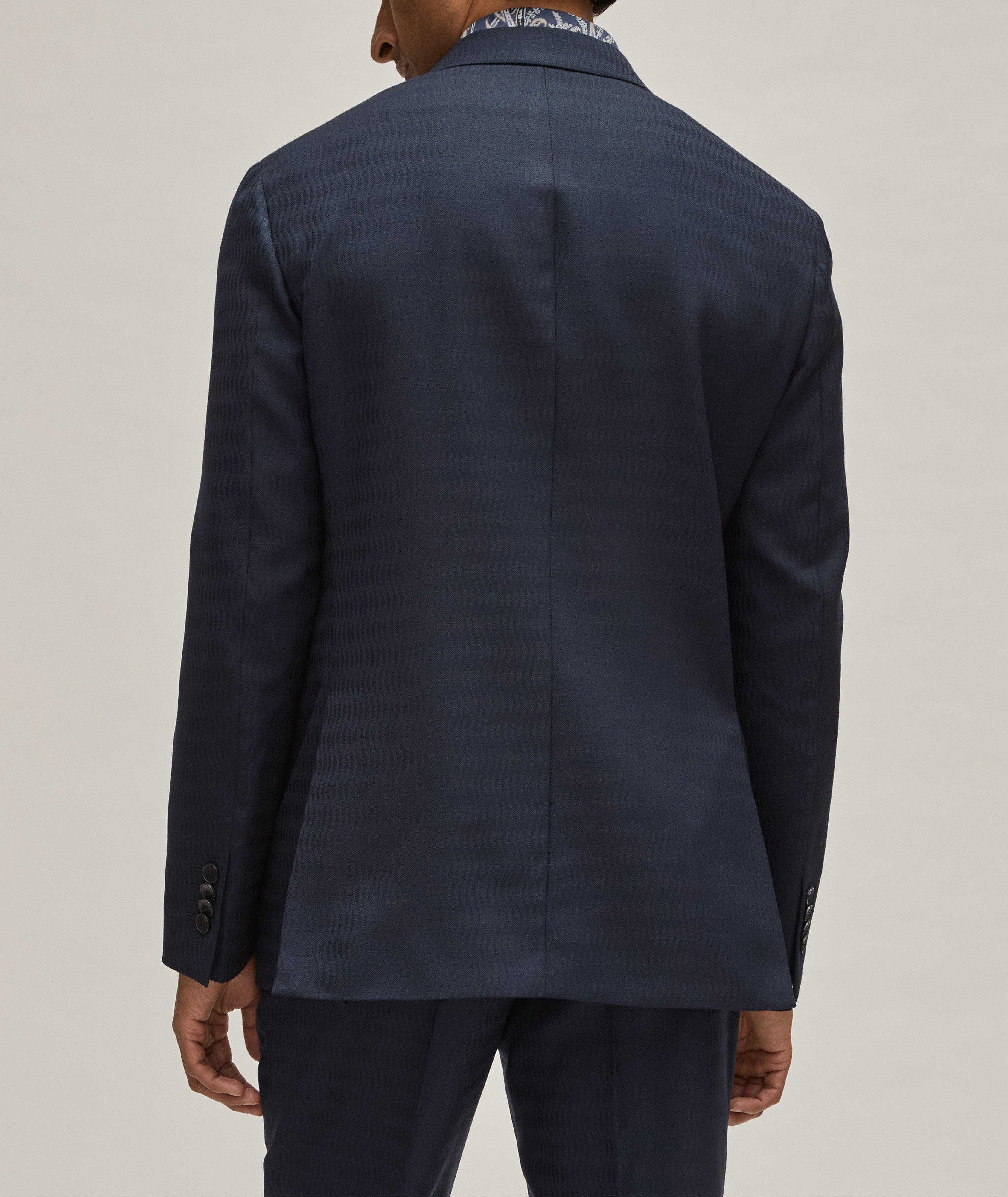 Waved Jacquard Wool Sport Jacket  image 2