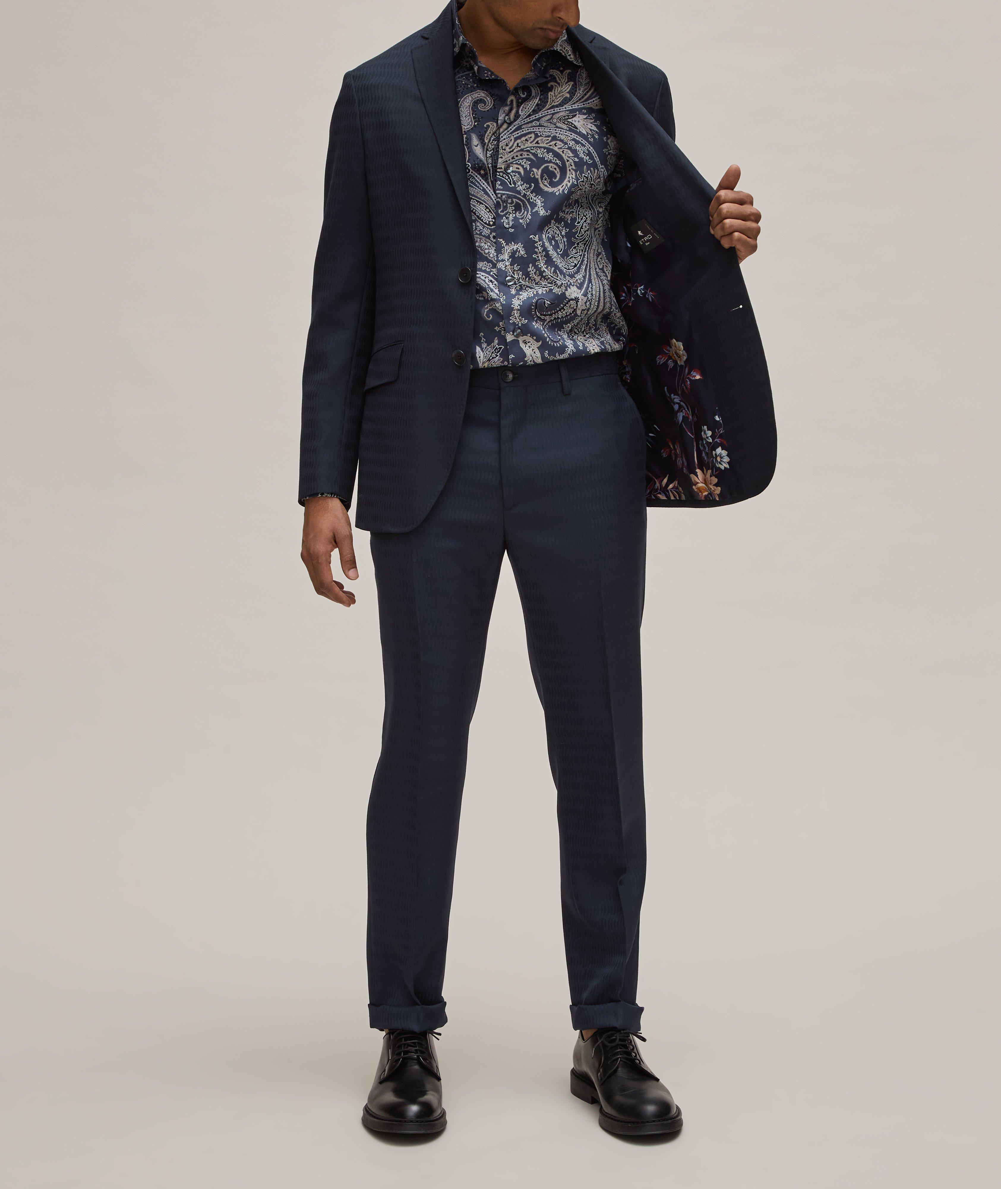 Waved Jacquard Wool Sport Jacket  image 4