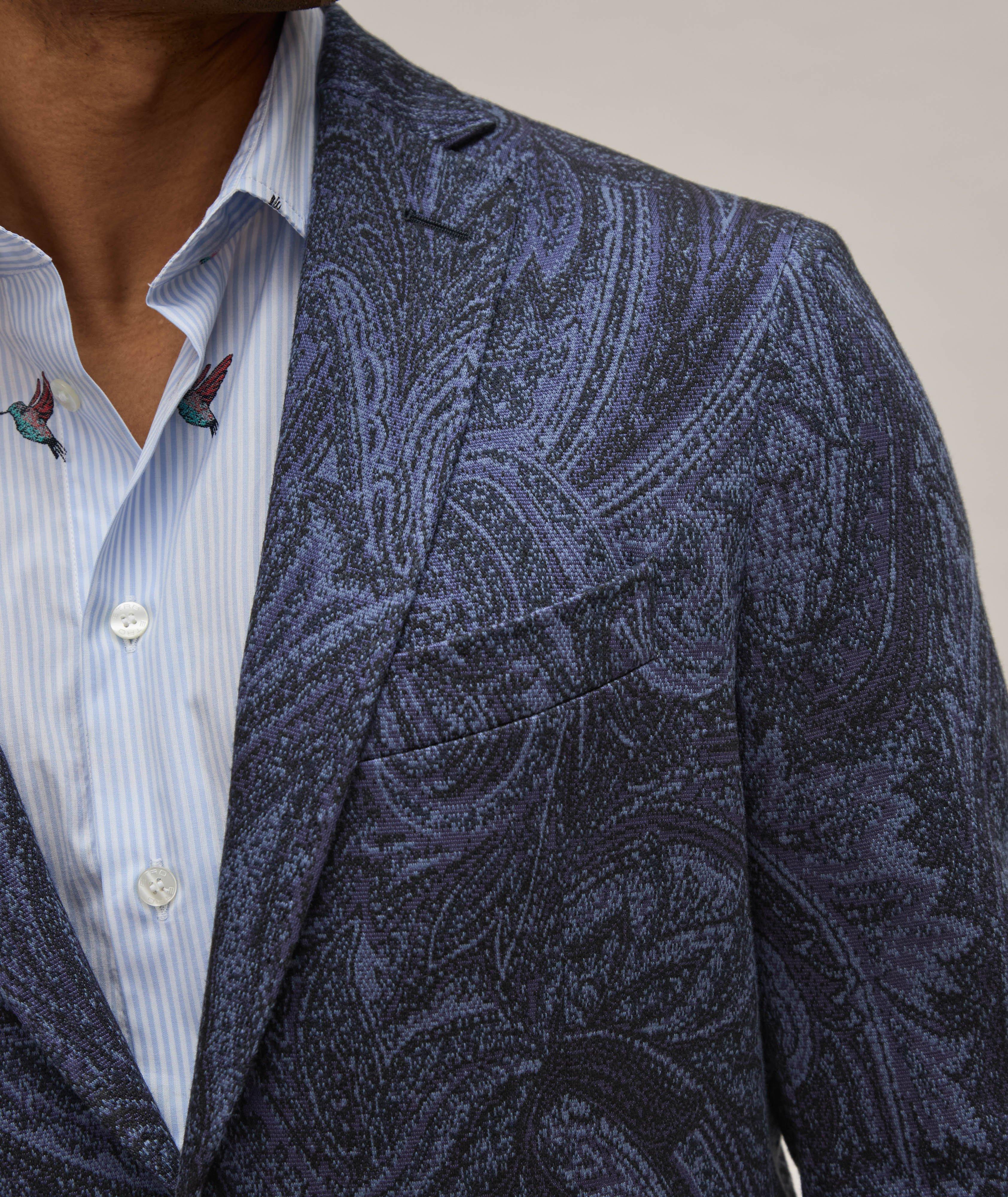 Tonal Textured Paisley Sport Jacket image 3