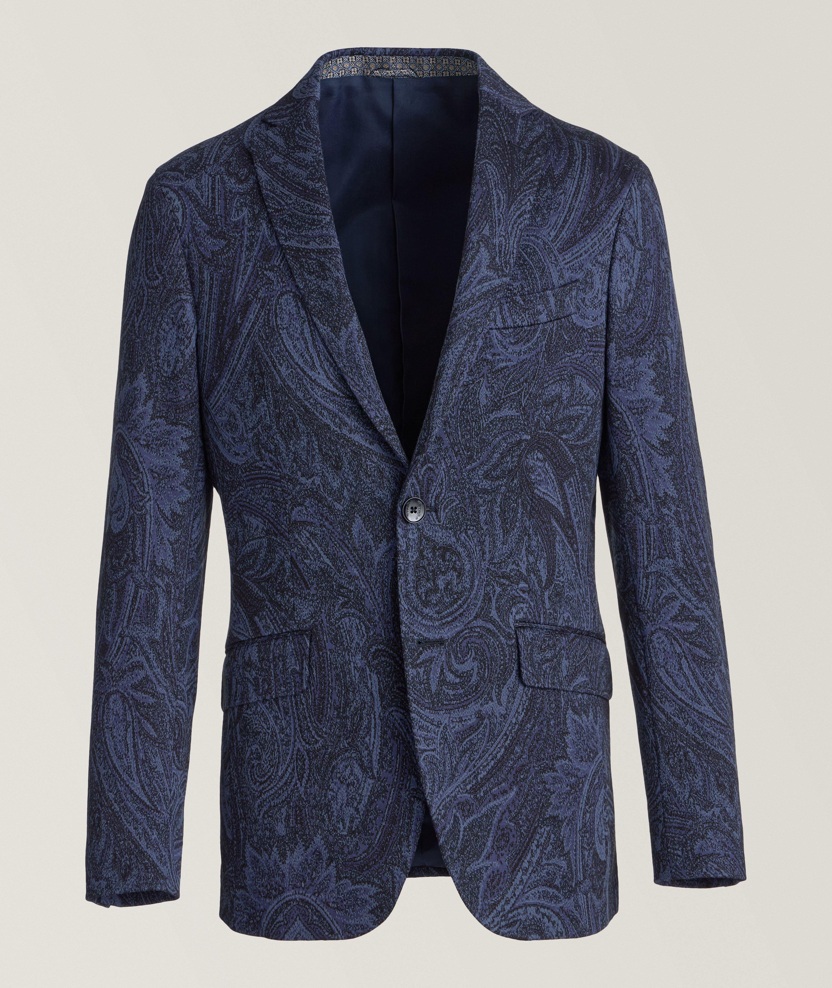 Etro Tonal Textured Paisley Sport Jacket