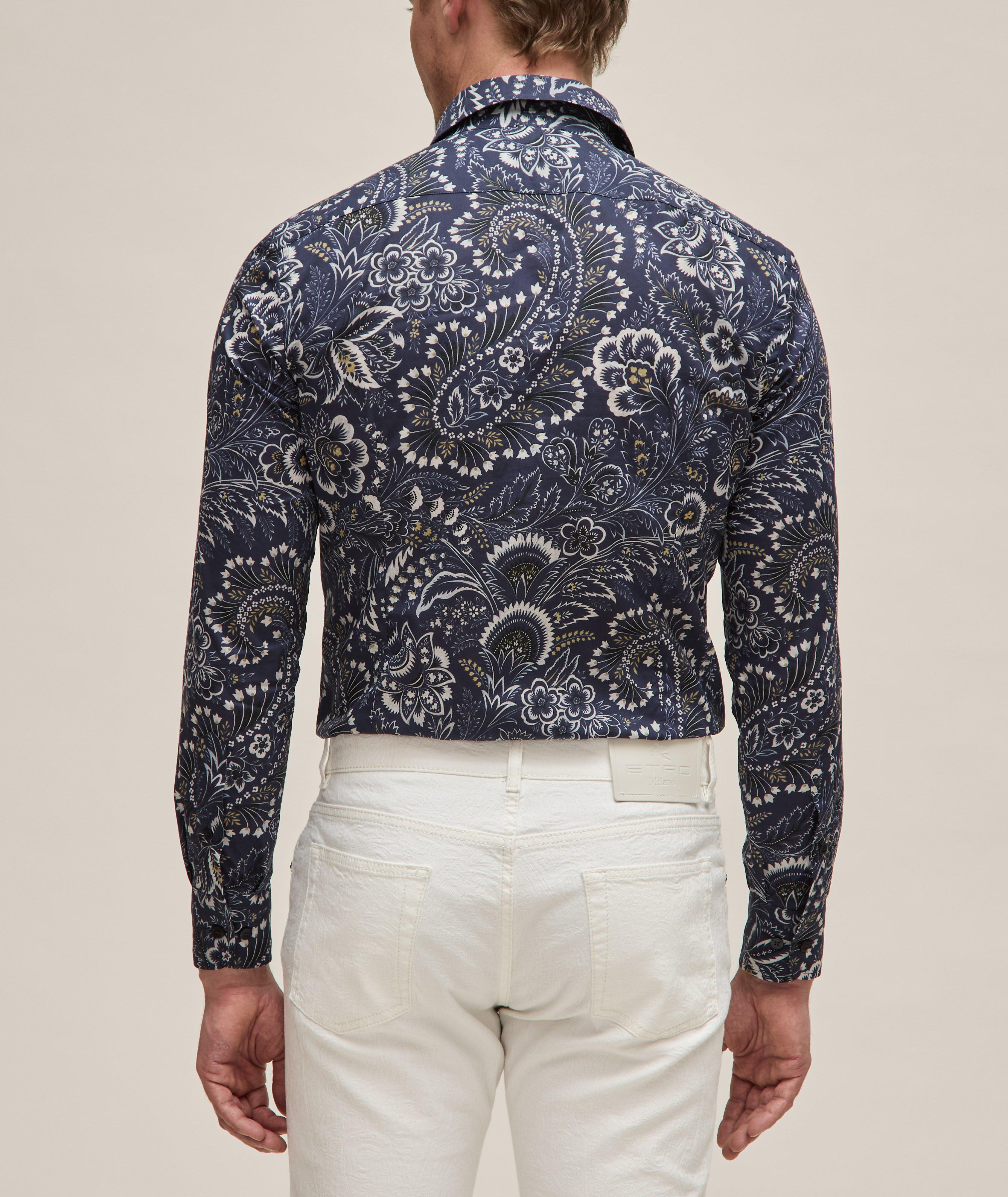 Dynamic Floral Cotton Sport Shirt  image 2