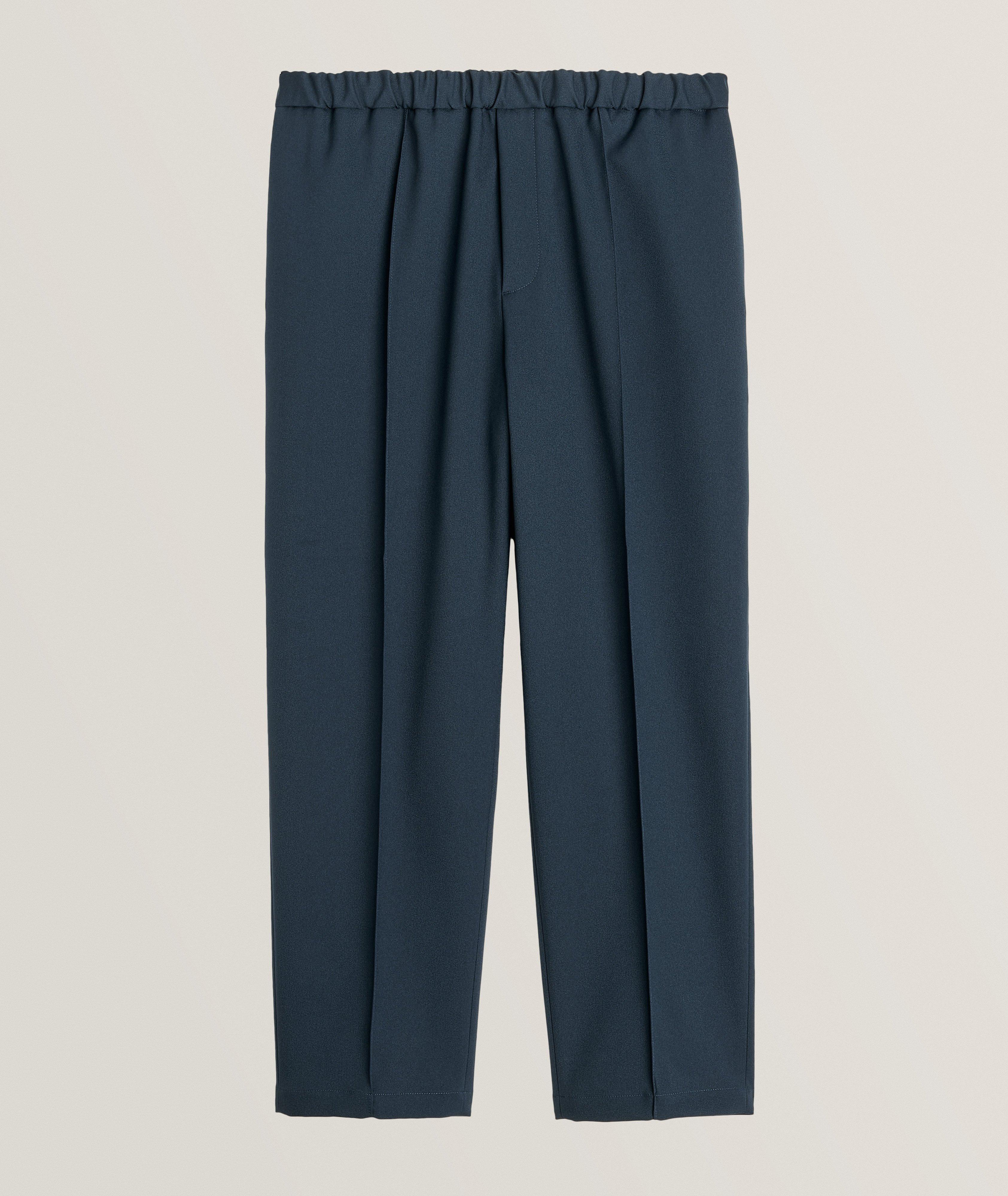 Drawstring Pleated Pants image 0